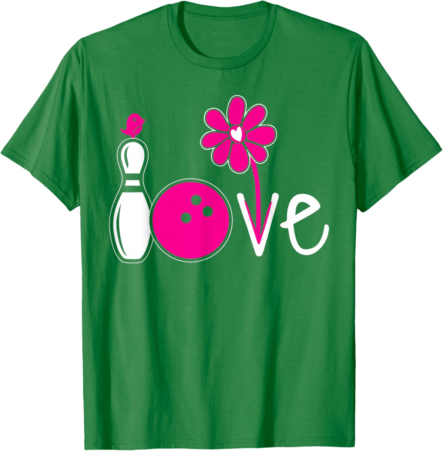 Vintage Women Bowling Shirt for Girls Team Love T-Shirt Fashion - 1