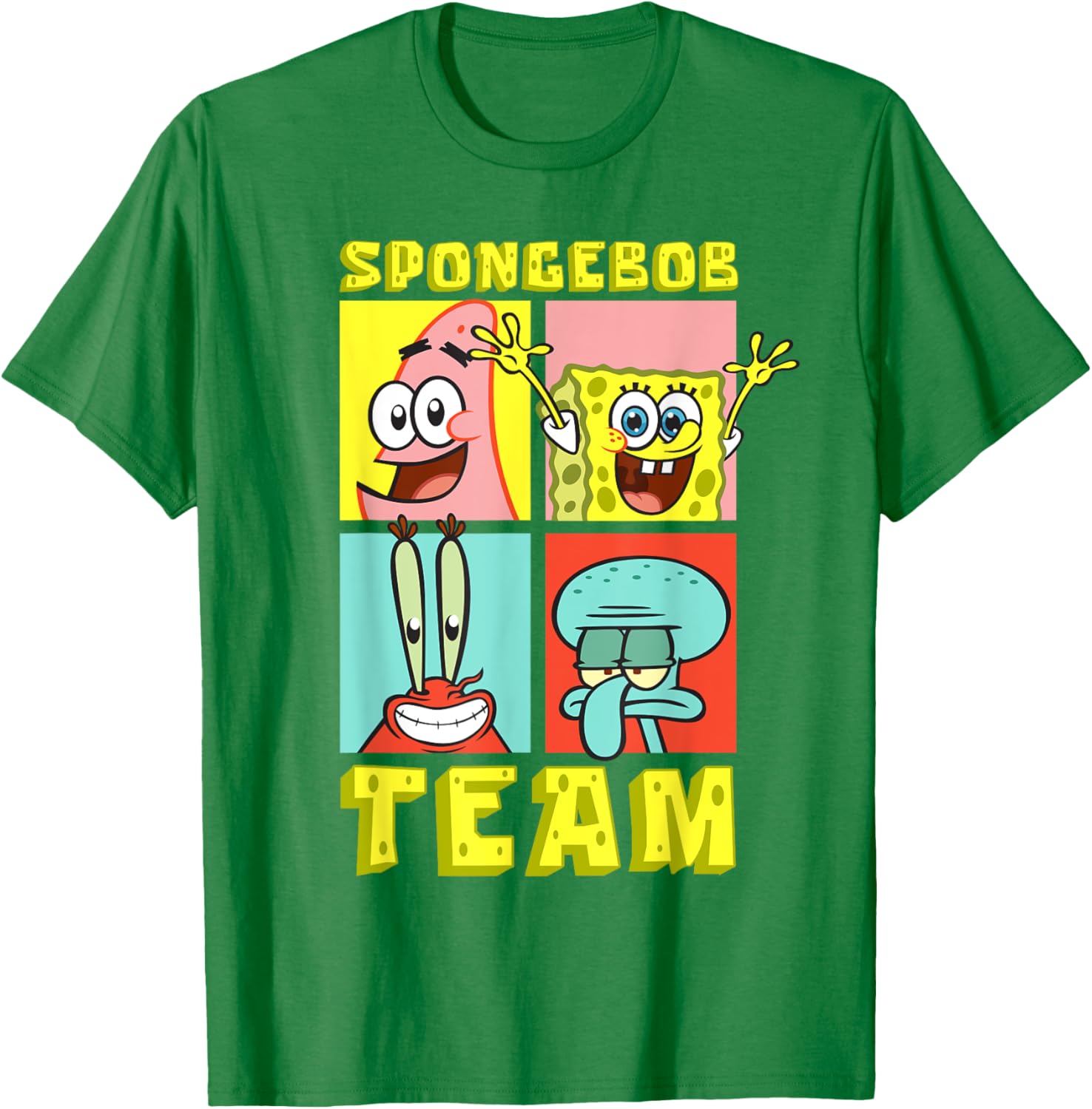 Mademark SpongeBob SquarePants Birthday T-Shirt with Team SpongeBob Design - 4