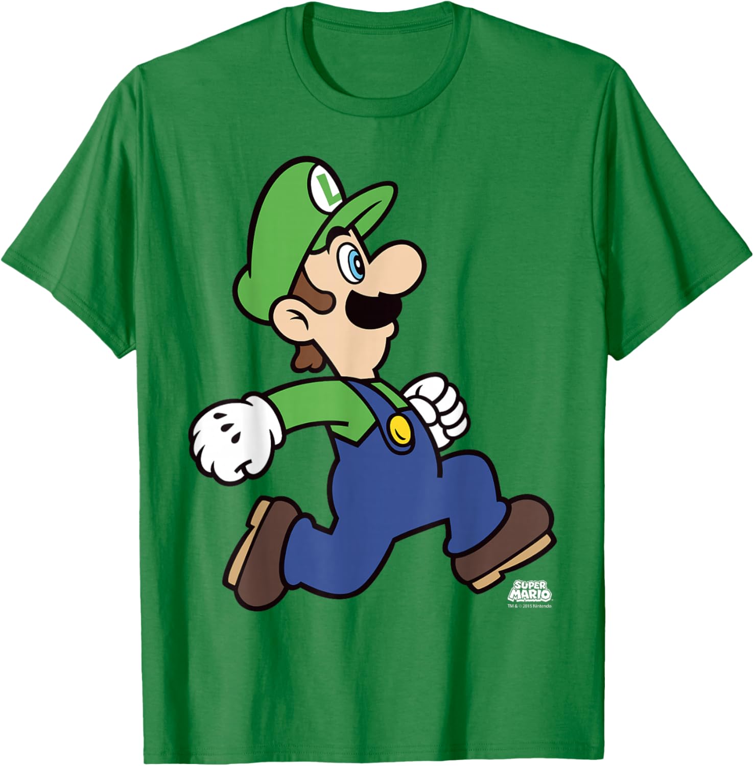 Super Mario Luigi Run Portrait T-Shirt for Fun Gaming Fans - 6