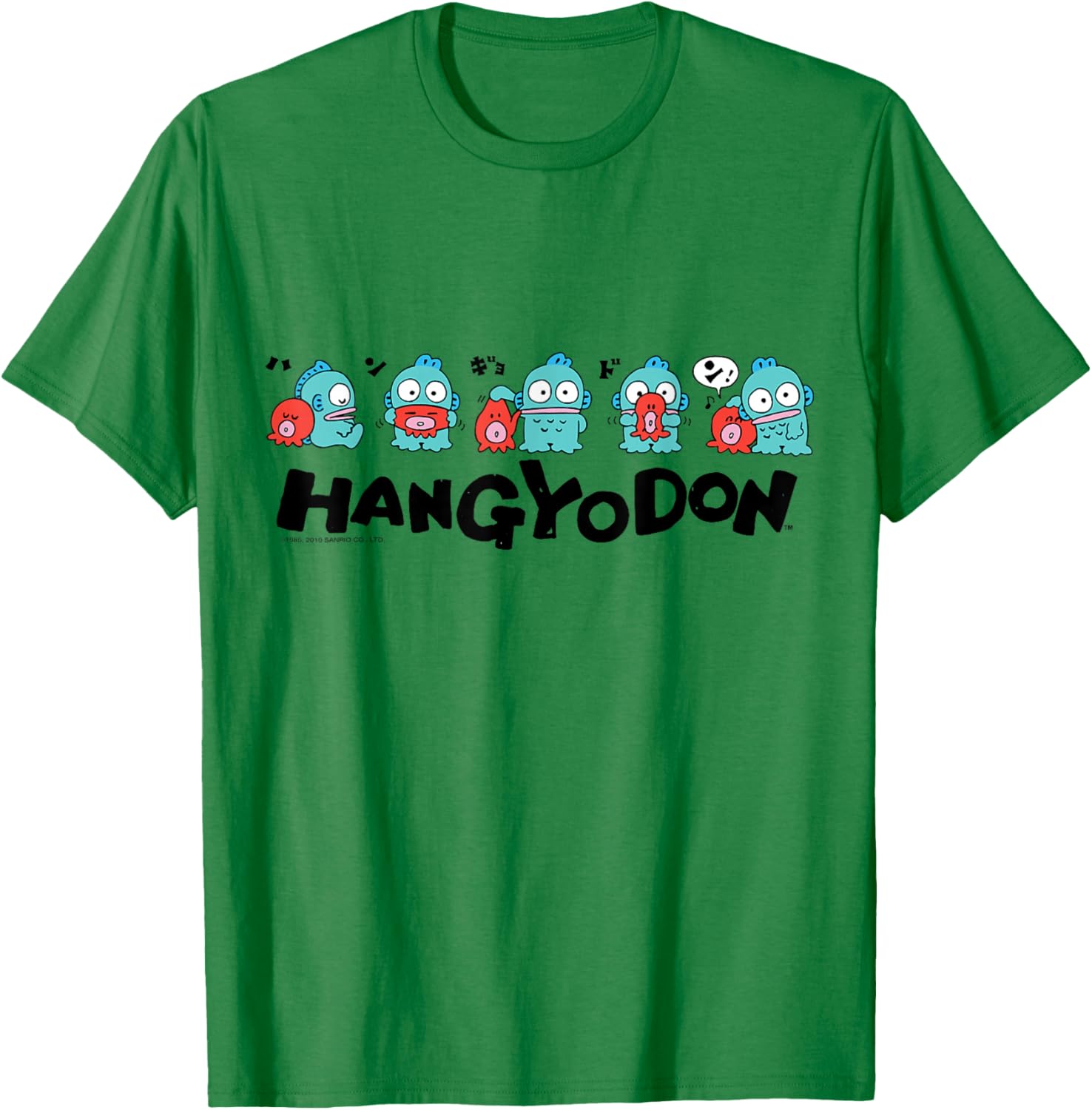 Sanrio Hangyodon and Friends T-Shirt Cute Graphic Tee for Fans - 12