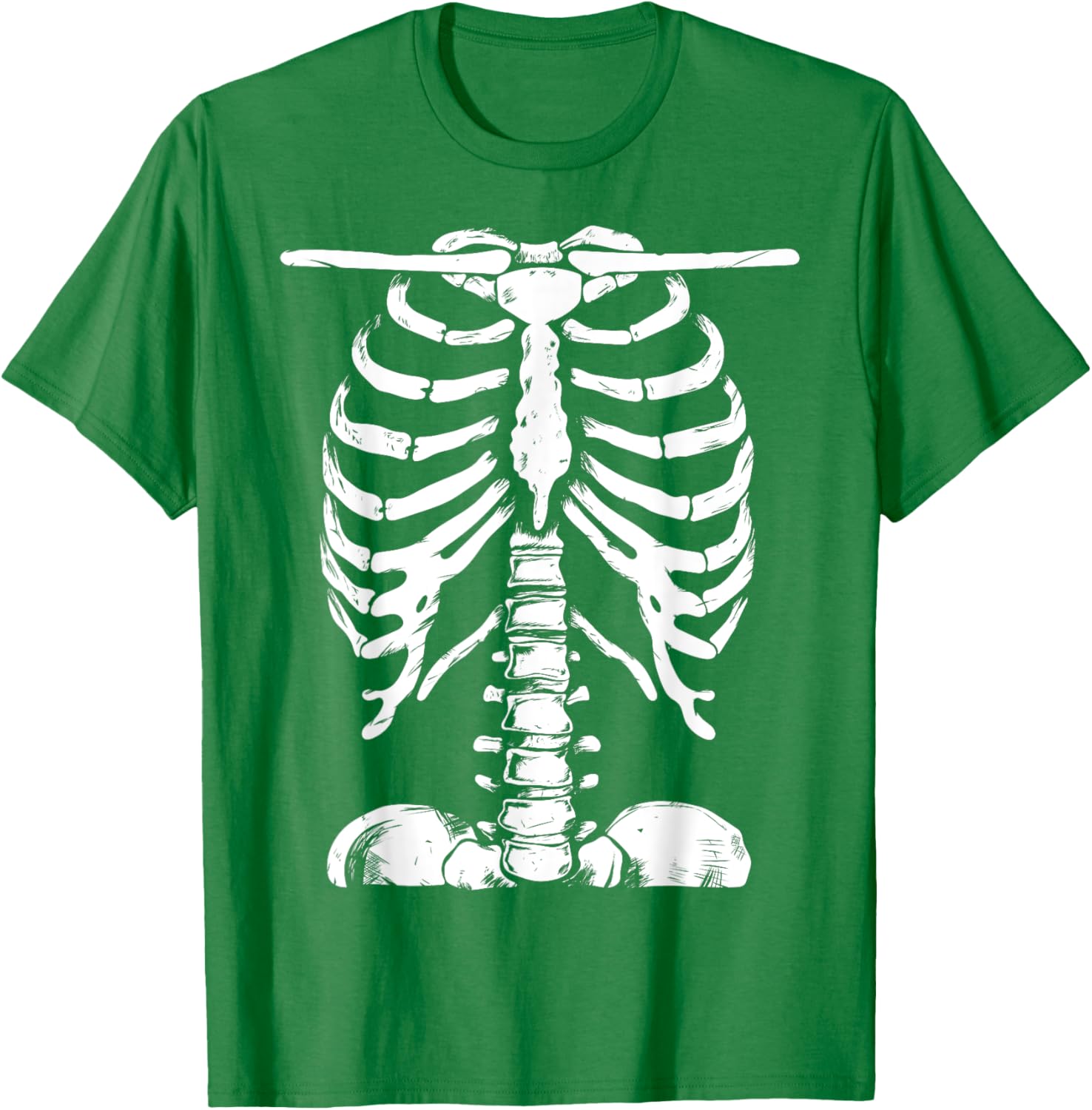 Skeleton Rib Cage Halloween T-Shirt for Men and Women Perfect Costume - 1