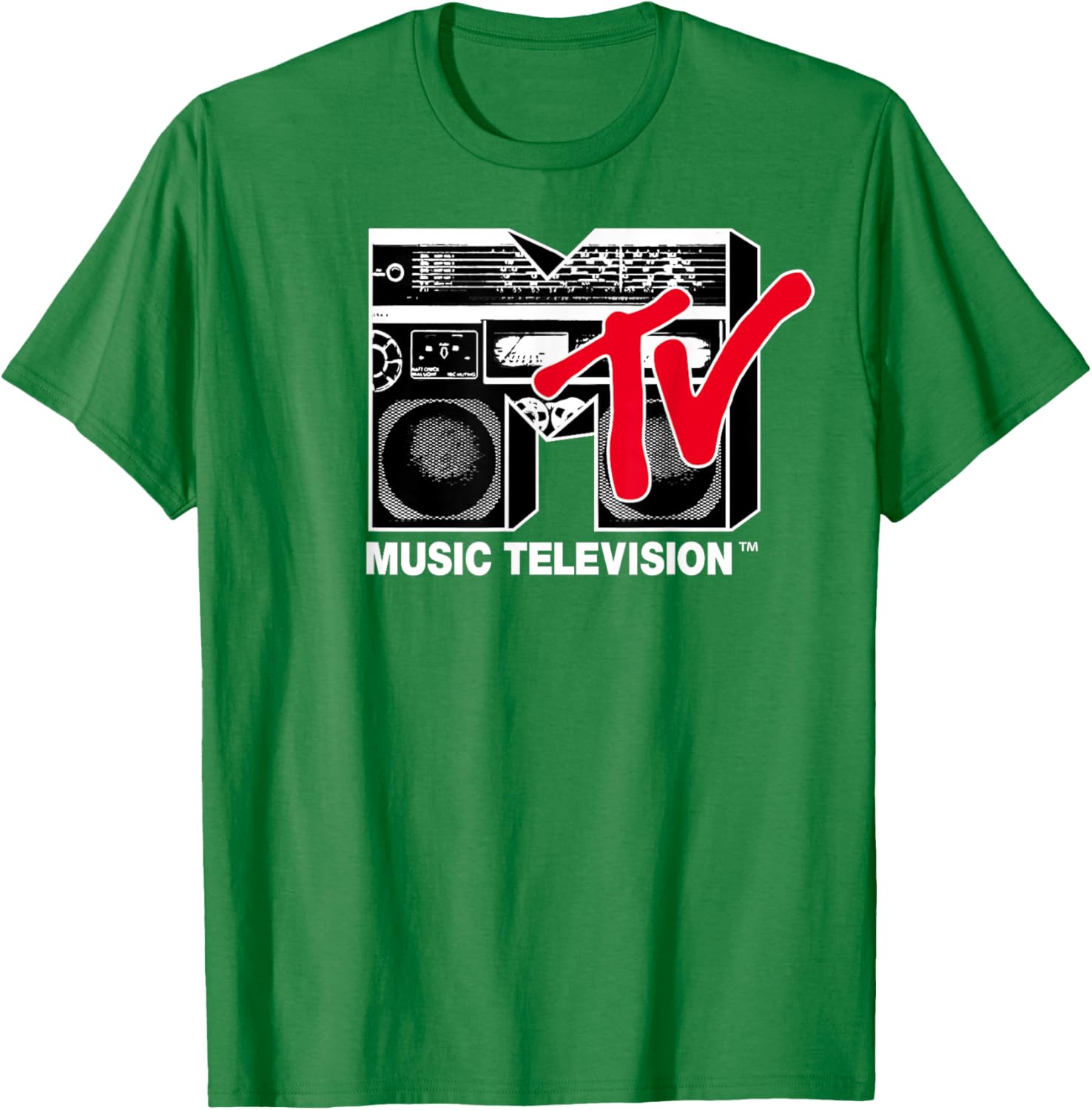 MTV Logo Red Boombox Graphic T-Shirt for Music Lovers and Trendsetters - 2