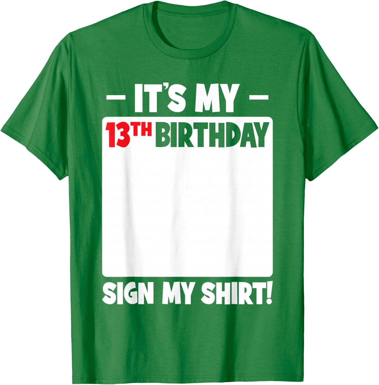 Cool 13th Birthday T-Shirt for Boys and Girls Fun Teenager Sign Design - 5