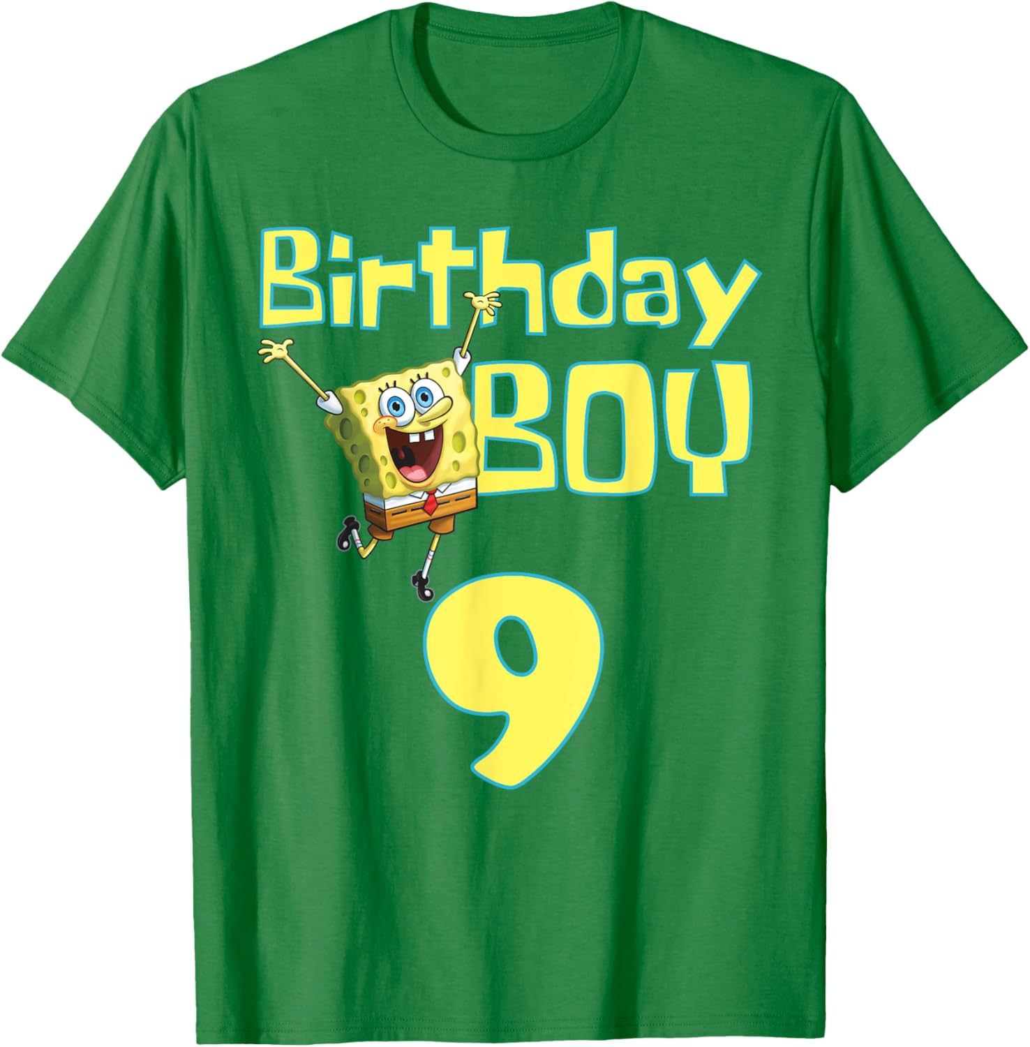 Mademark SpongeBob SquarePants Birthday Boy 9 T-Shirt for Kids - 1
