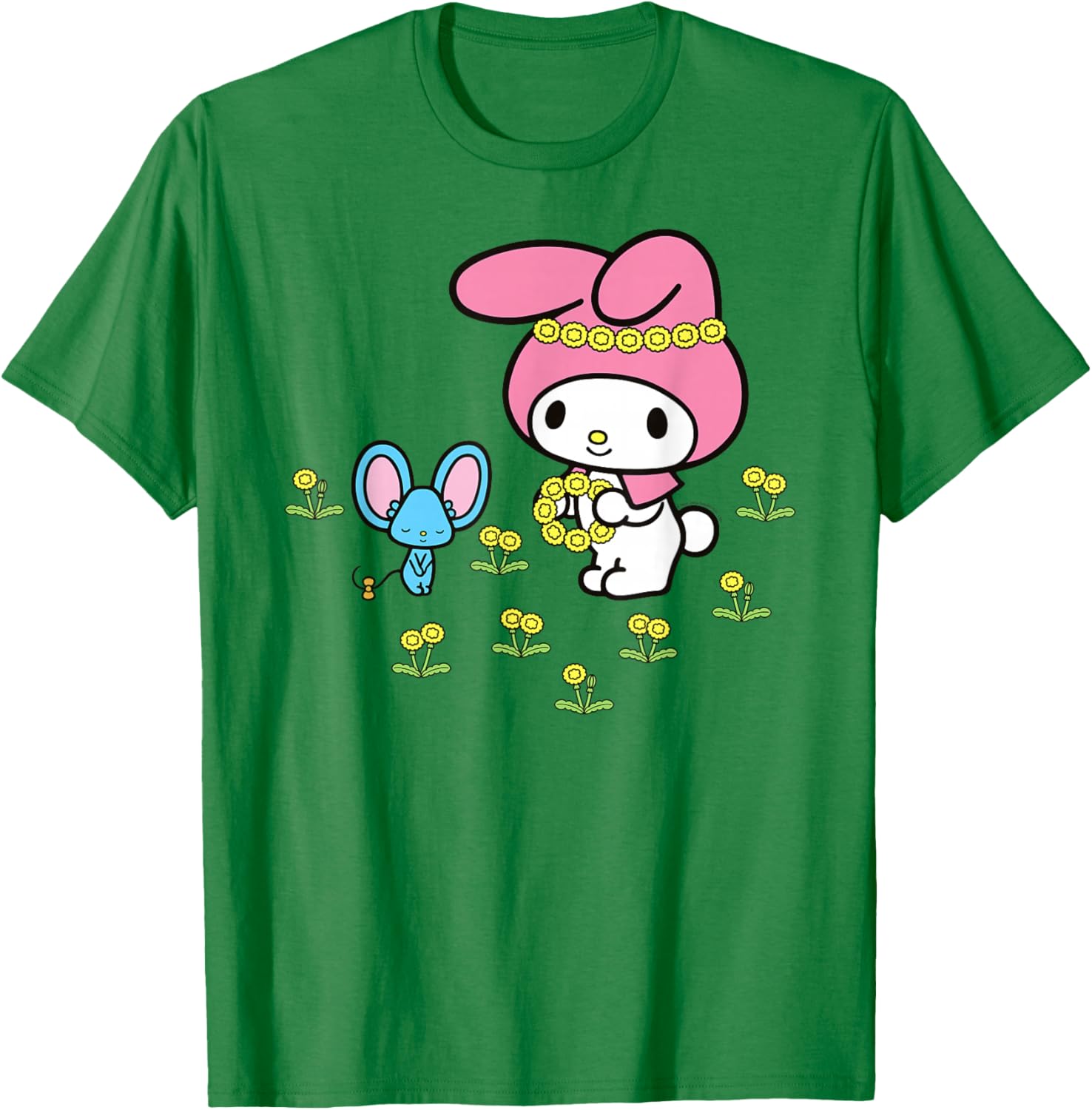 My Melody Flower Crown T-Shirt for Fun and Stylish Outfits - 8