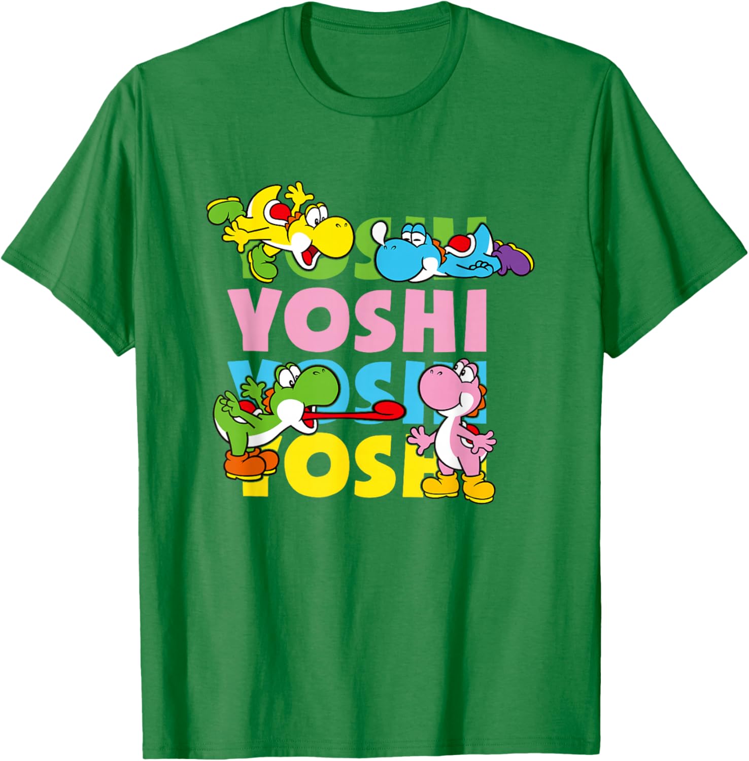 Super Mario Yoshi Pastel Color Icon T-Shirt for Fun Fashion Lovers - 8