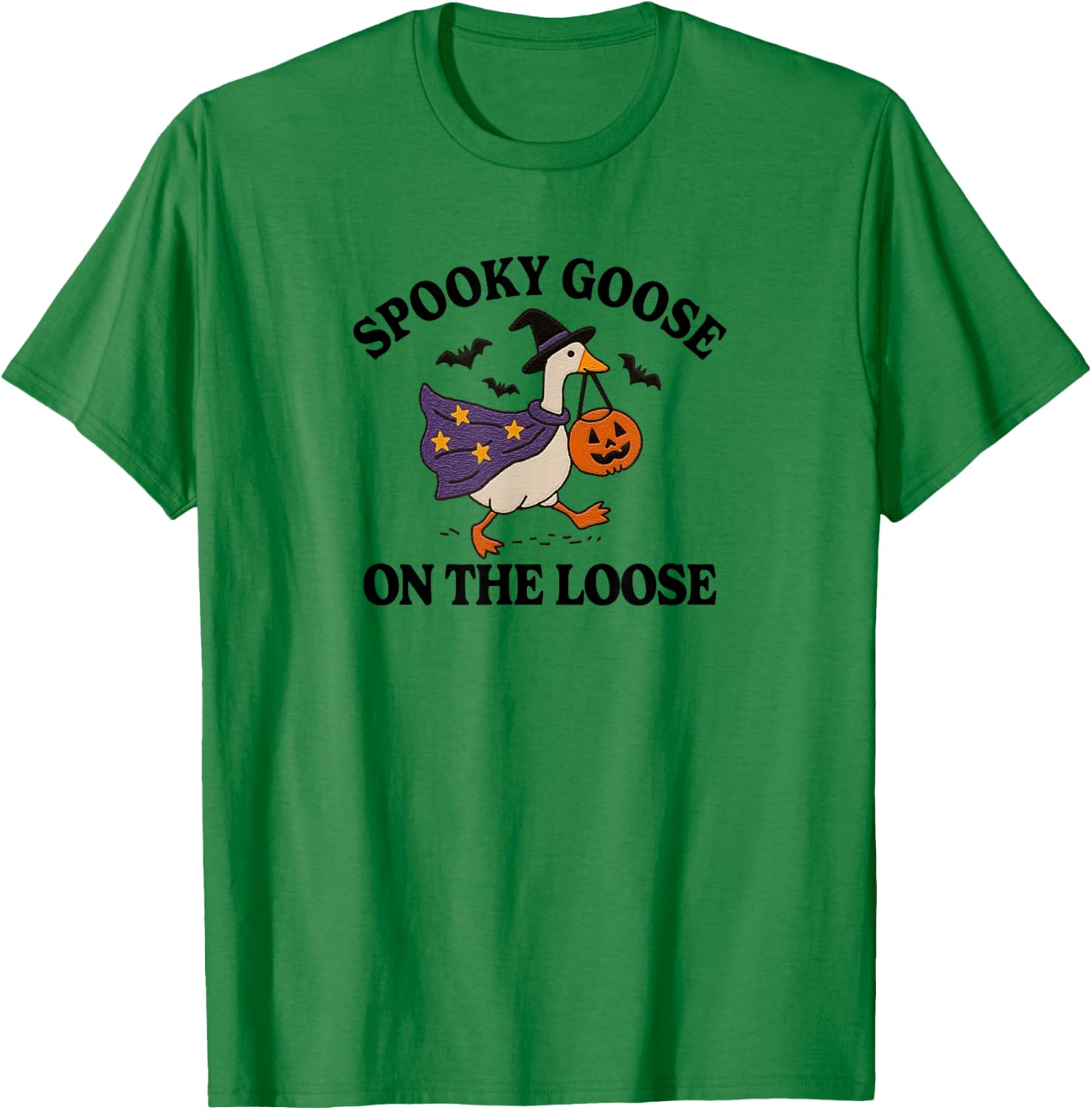 Spooky Goose on the Loose Funny Halloween T-Shirt for Animal Lovers - 8