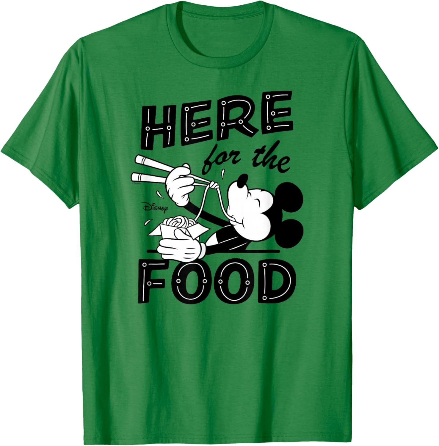 Disney Mickey Here for the Food T-Shirt Fun and Comfortable Apparel - 14