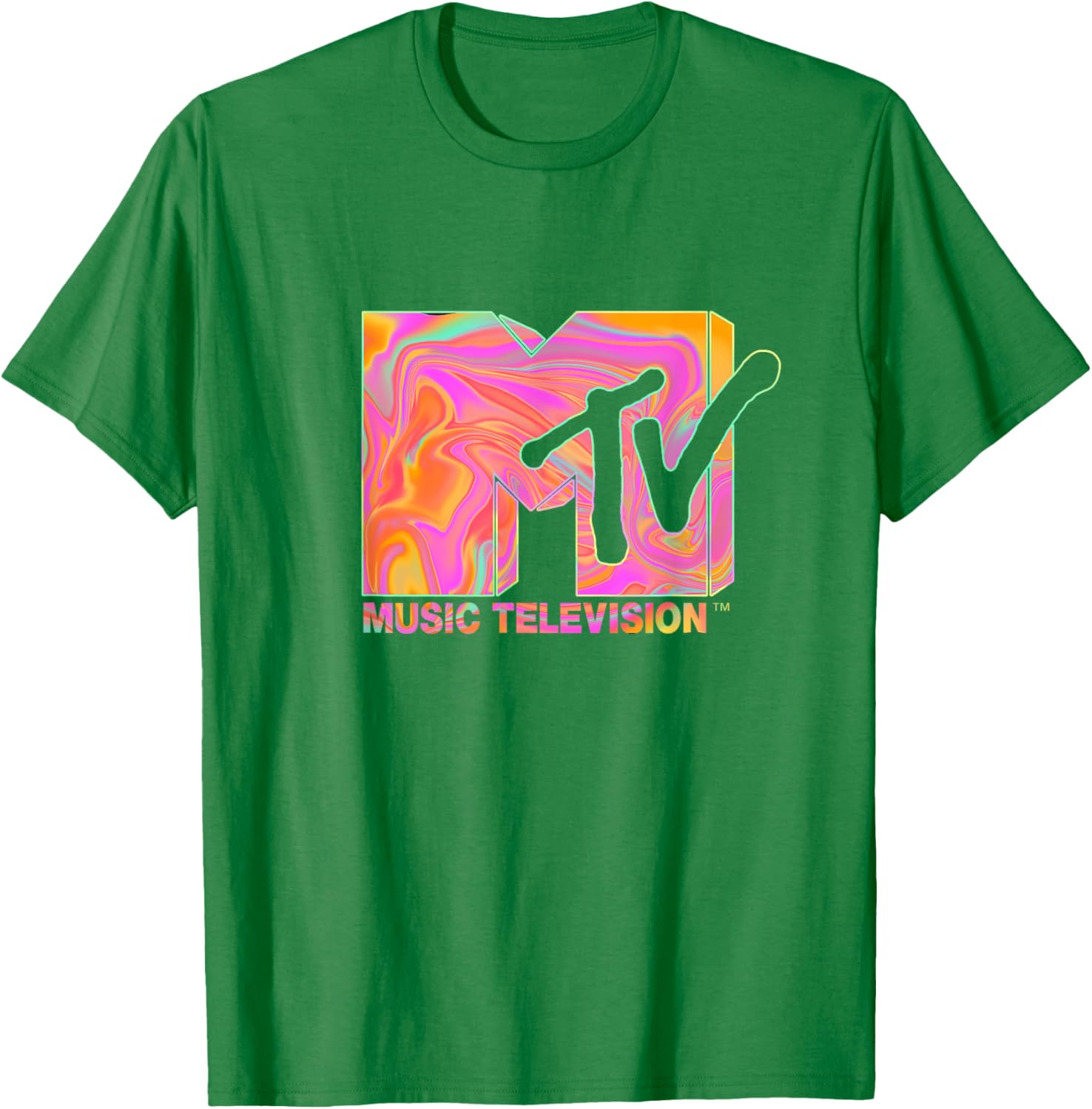 Mademark x MTV Retro Logo T-Shirt in 70s 80s Hippie Style Fashion - 1
