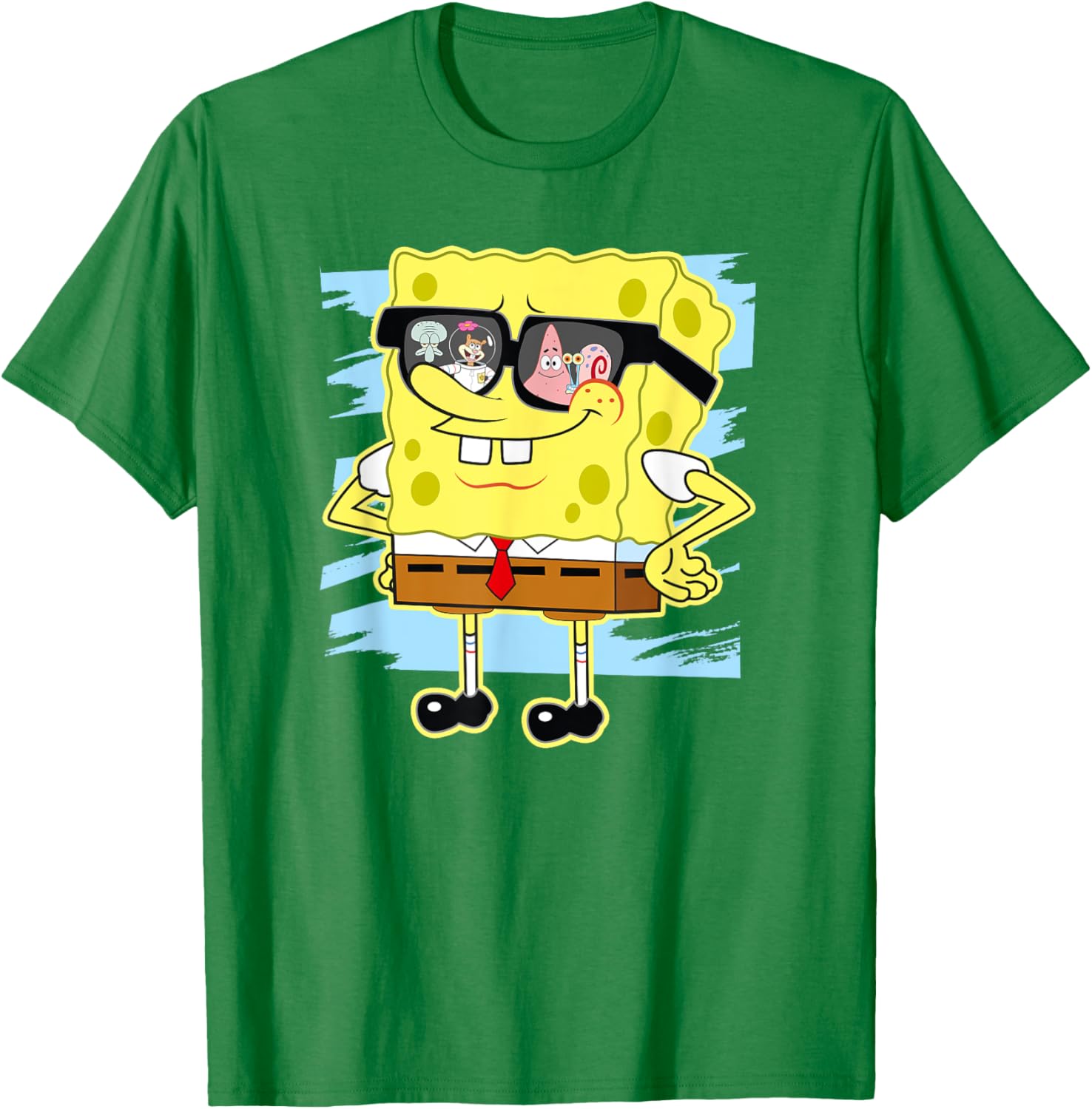 Mademark SpongeBob SquarePants Reflection in Sunglasses T-Shirt - 13