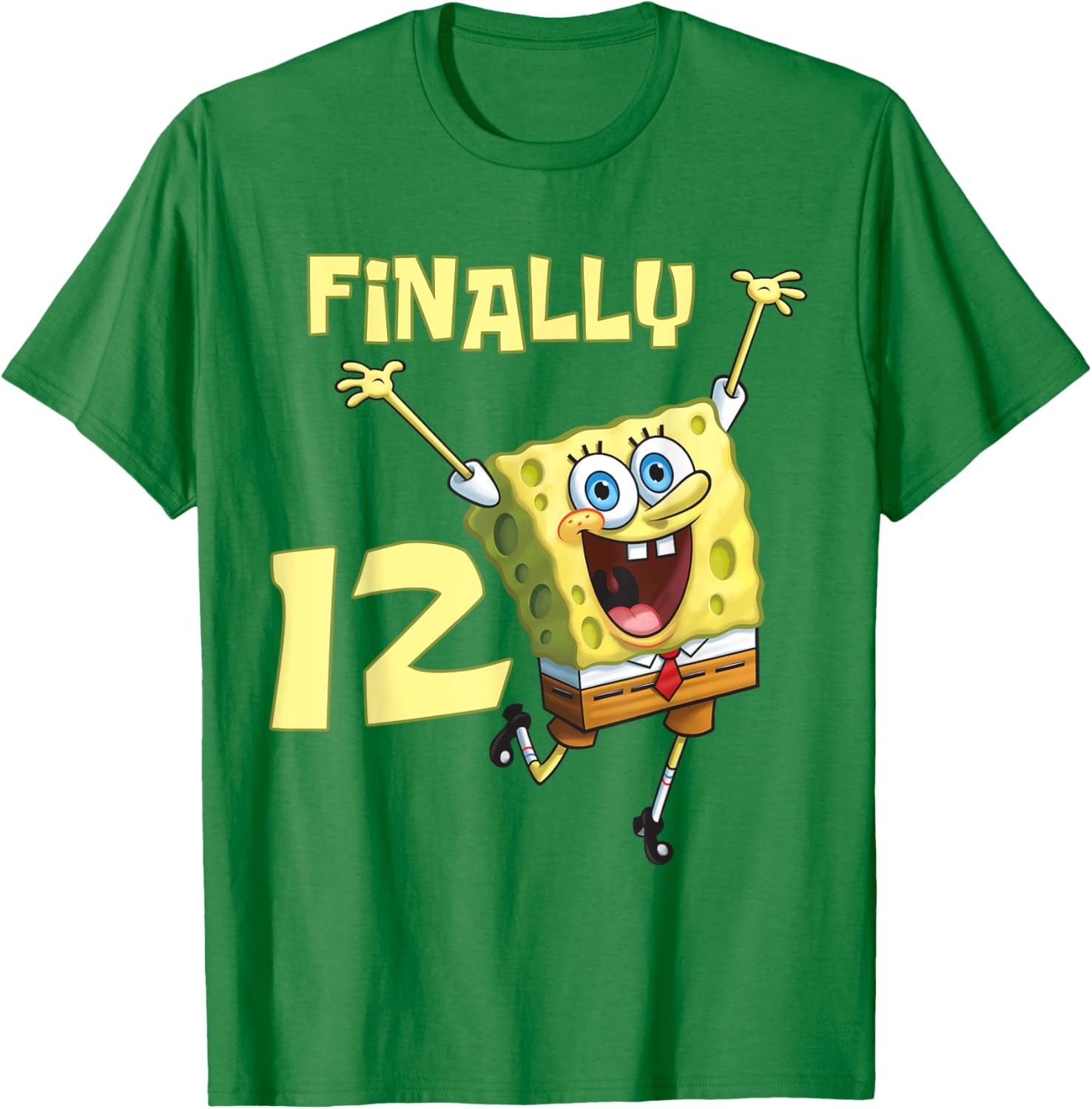 Mademark SpongeBob SquarePants 12th Birthday T-Shirt for Kids - 17