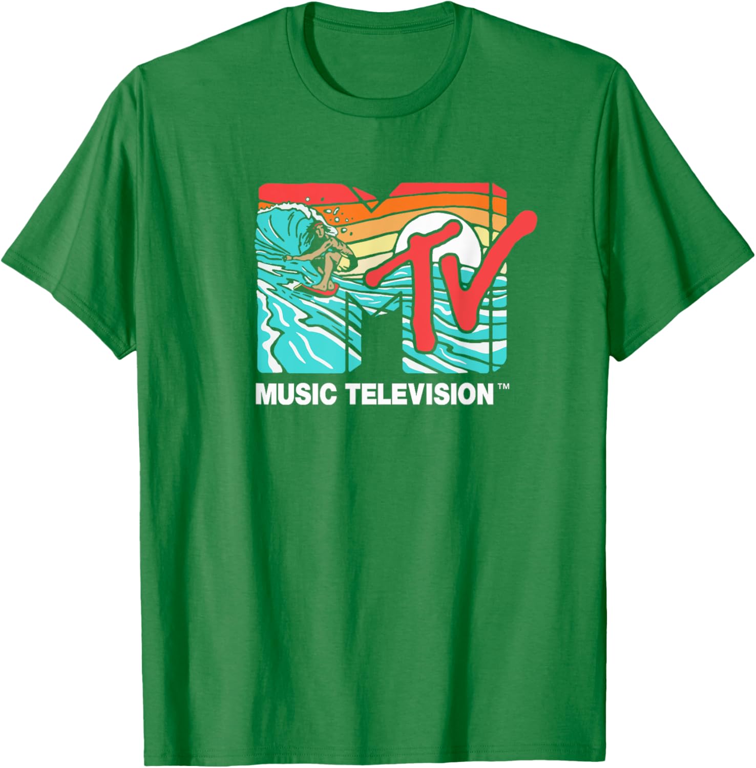 Mademark x MTV Catch a Wave Surfer Logo Retro Graphic T-Shirt - 18