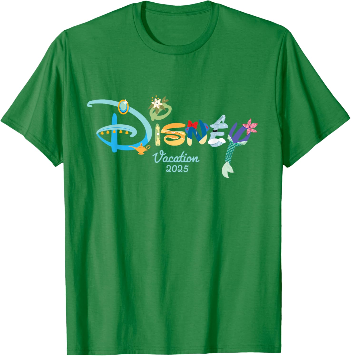 Disney Princess Letters Logo T-Shirt for Magical Disney Vacation 2025 - 5
