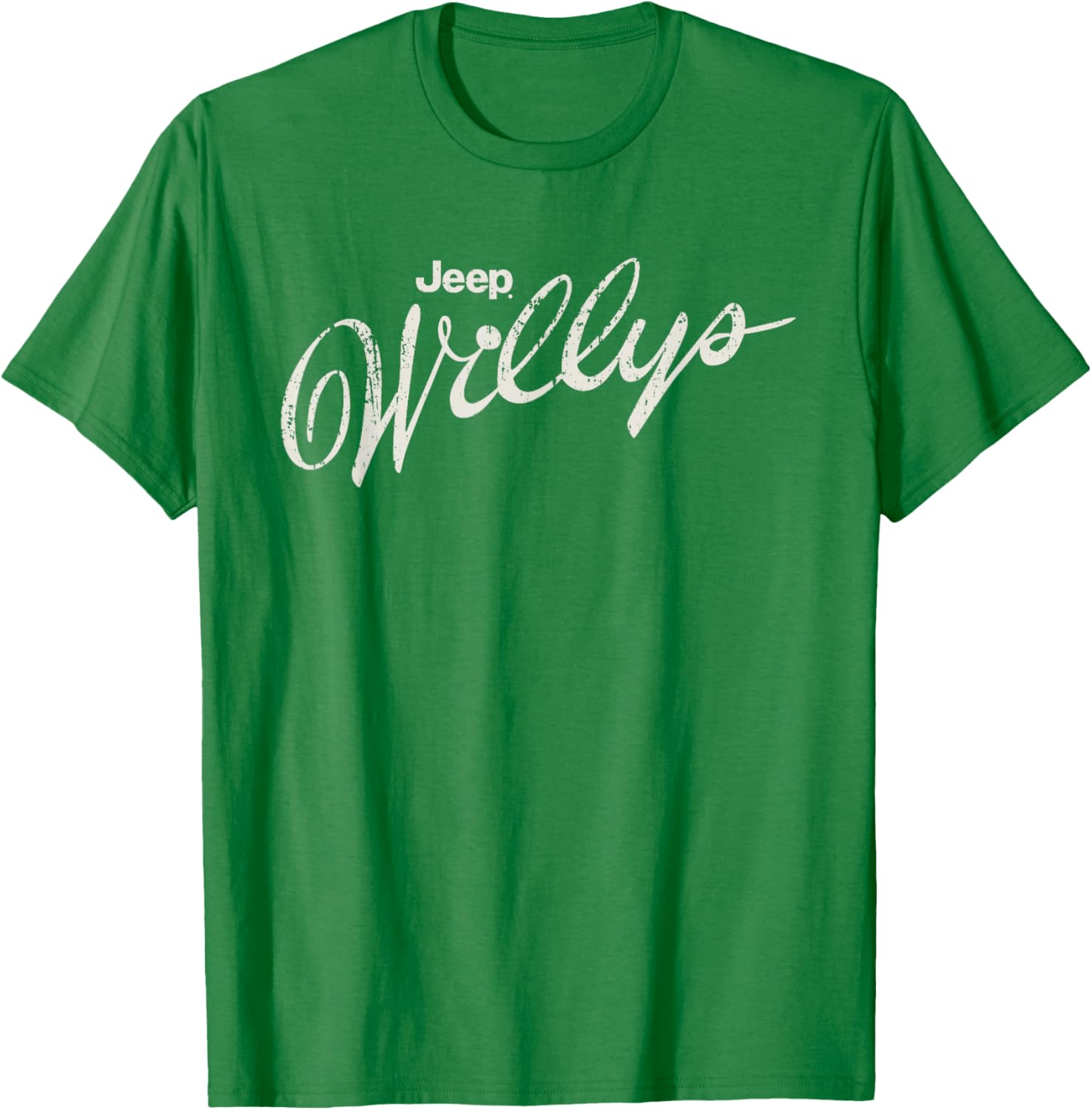 Vintage Jeep Willys Script Logo T-Shirt for Car Enthusiasts and Adventurers - 1