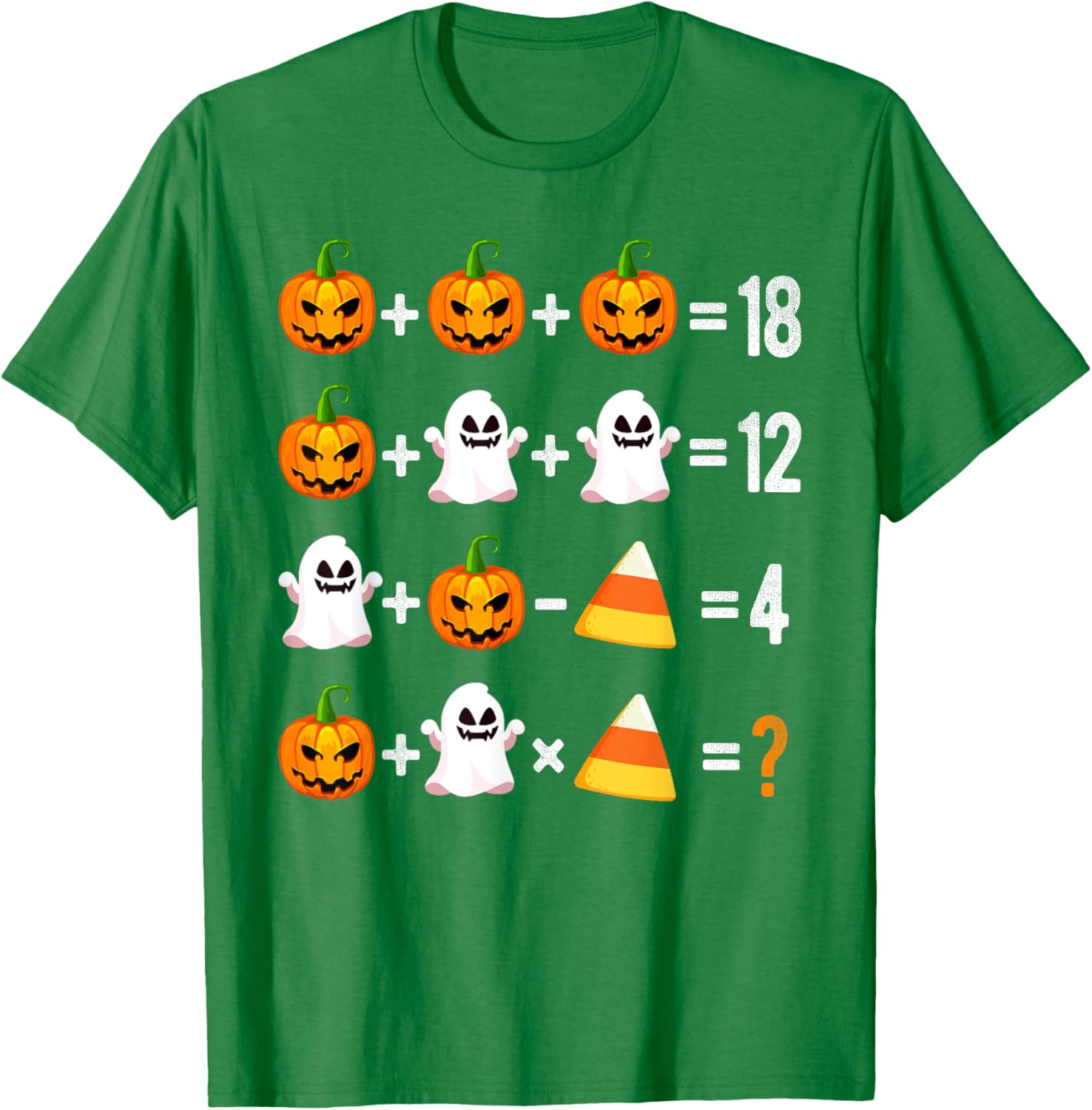 Halloween Order of Operations Math Pumpkin T-Shirt for Teachers - 23