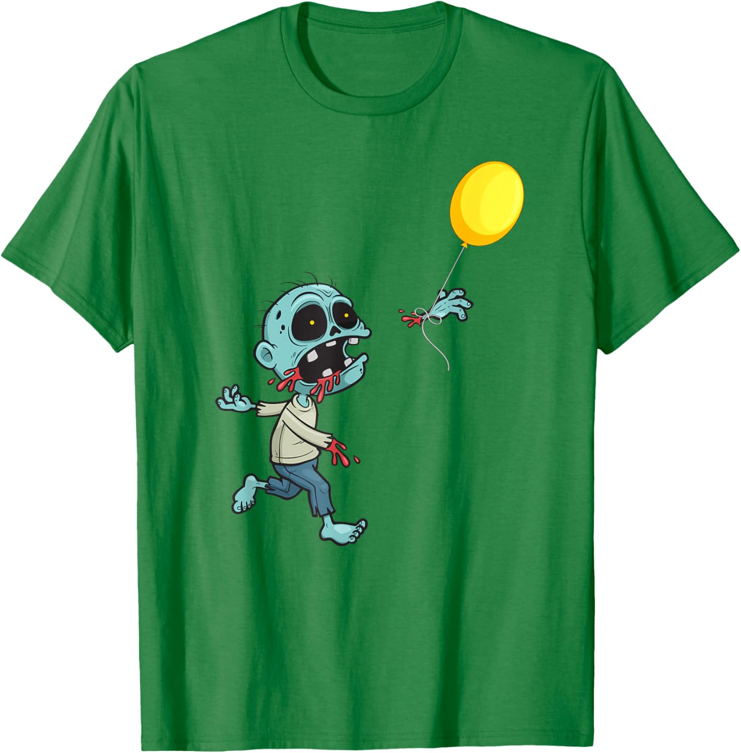 Cute Zombie Birthday Balloon T-Shirt for Kids and Boys Fun Apparel - 10
