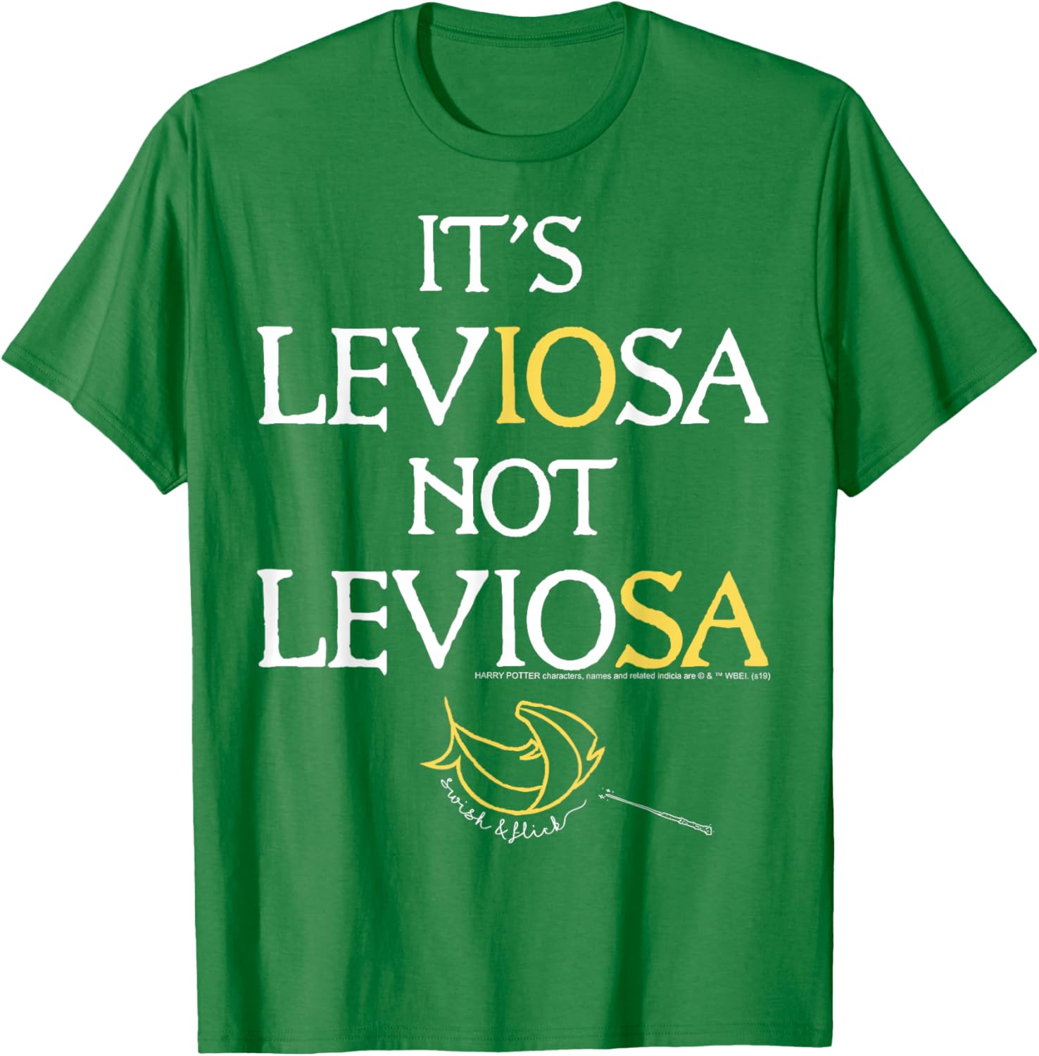 Harry Potter Leviosa Magic Feather Logo T-Shirt for Fans and Wizards - 1