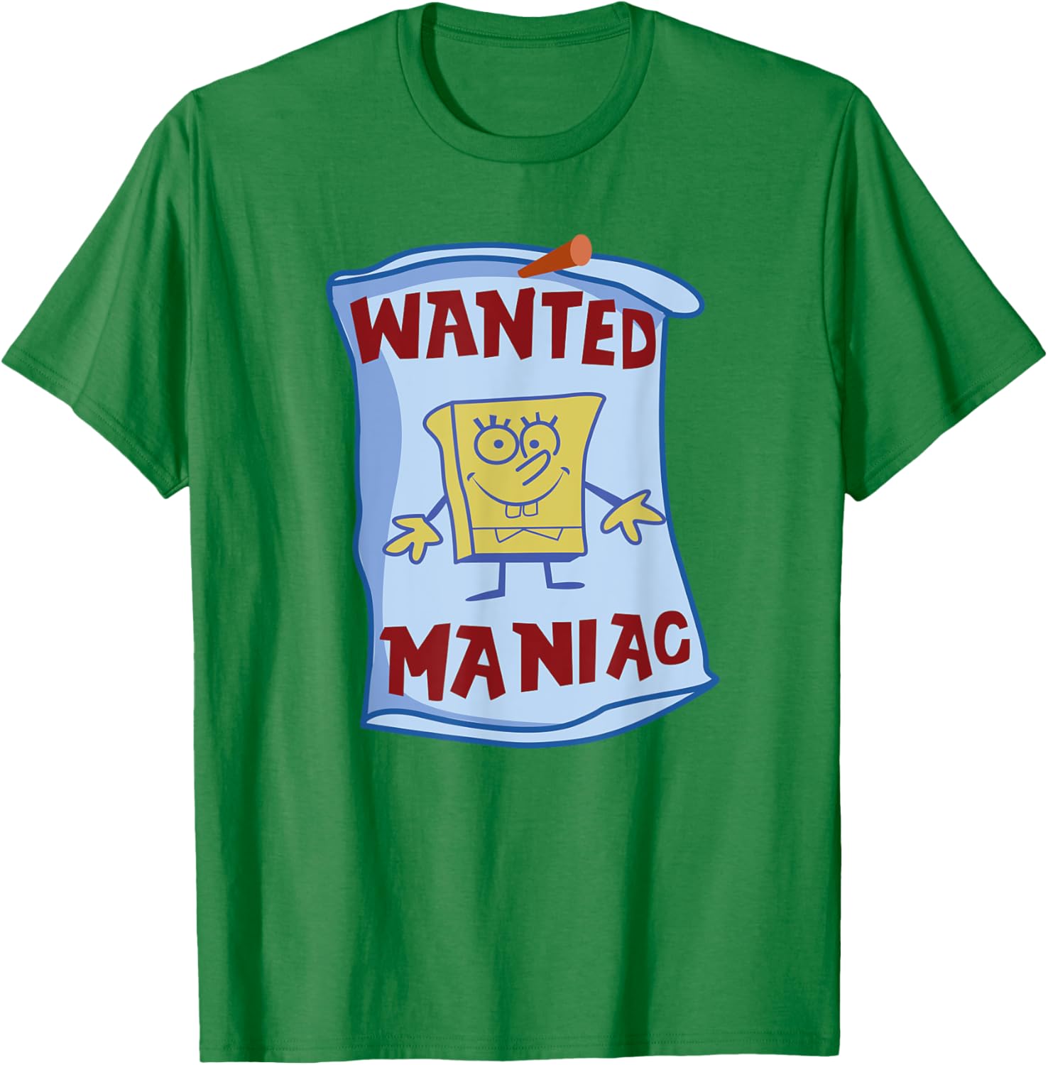 Mademark x SpongeBob SquarePants Wanted Maniac T-Shirt Fun Apparel - 8