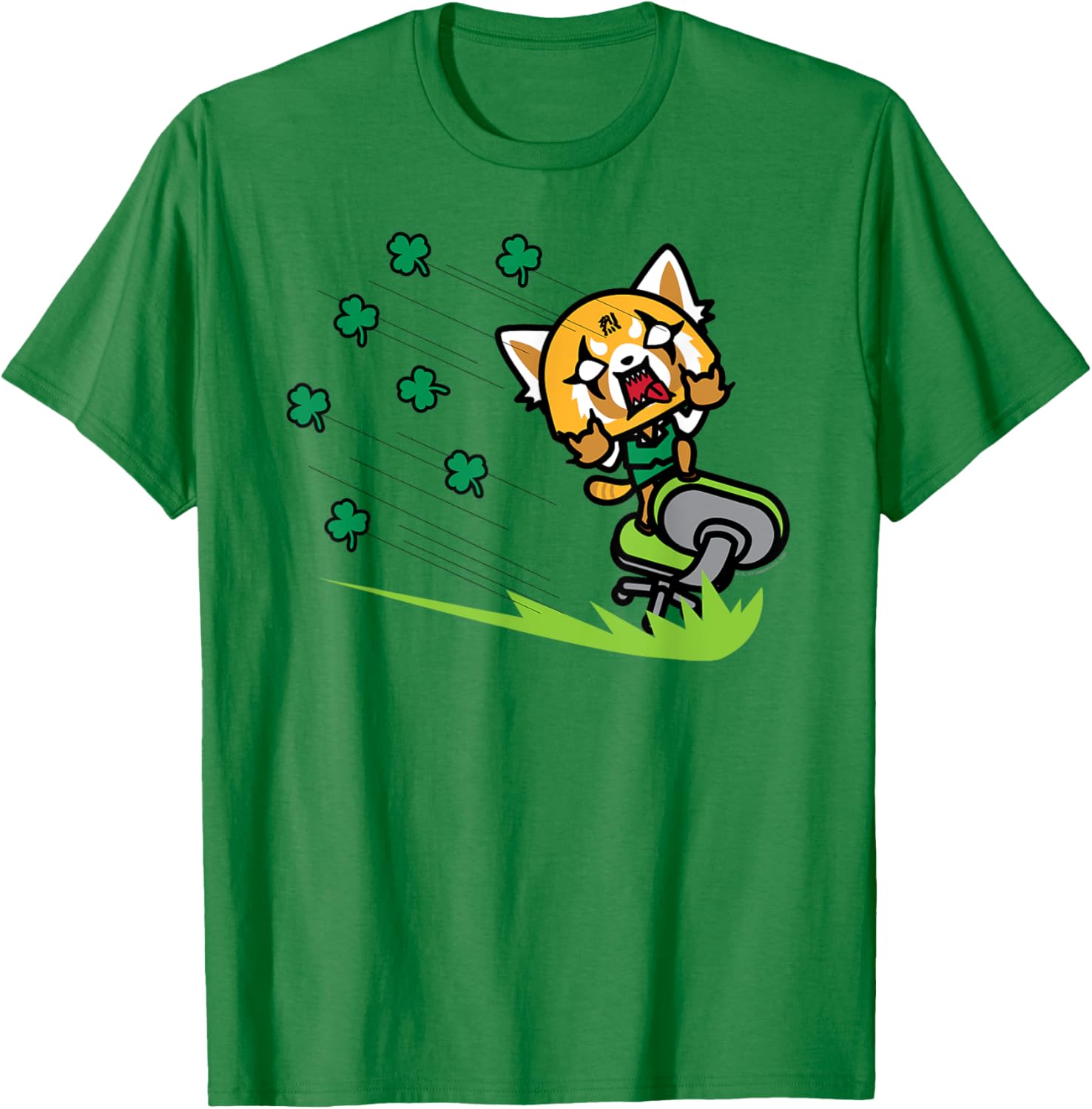Aggretsuko ShamROCK Saint Patrick's Day T-Shirt Fun Holiday Apparel - 6