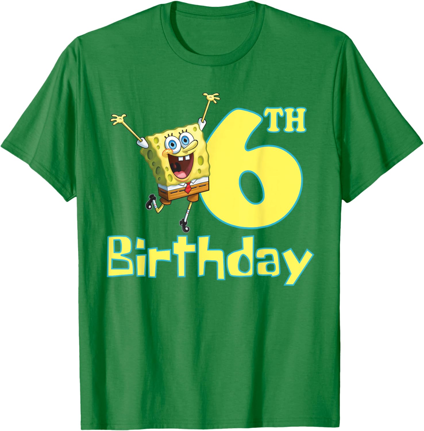 Mademark x SpongeBob SquarePants 6th Birthday T-Shirt for Kids - 7