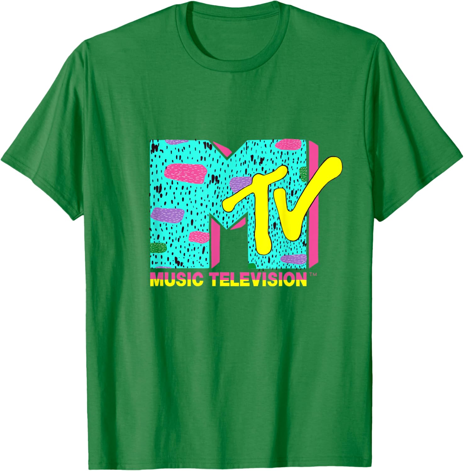 Vibrant Mademark x MTV Logo T-Shirt with Funky Design for Enthusiasts - 4