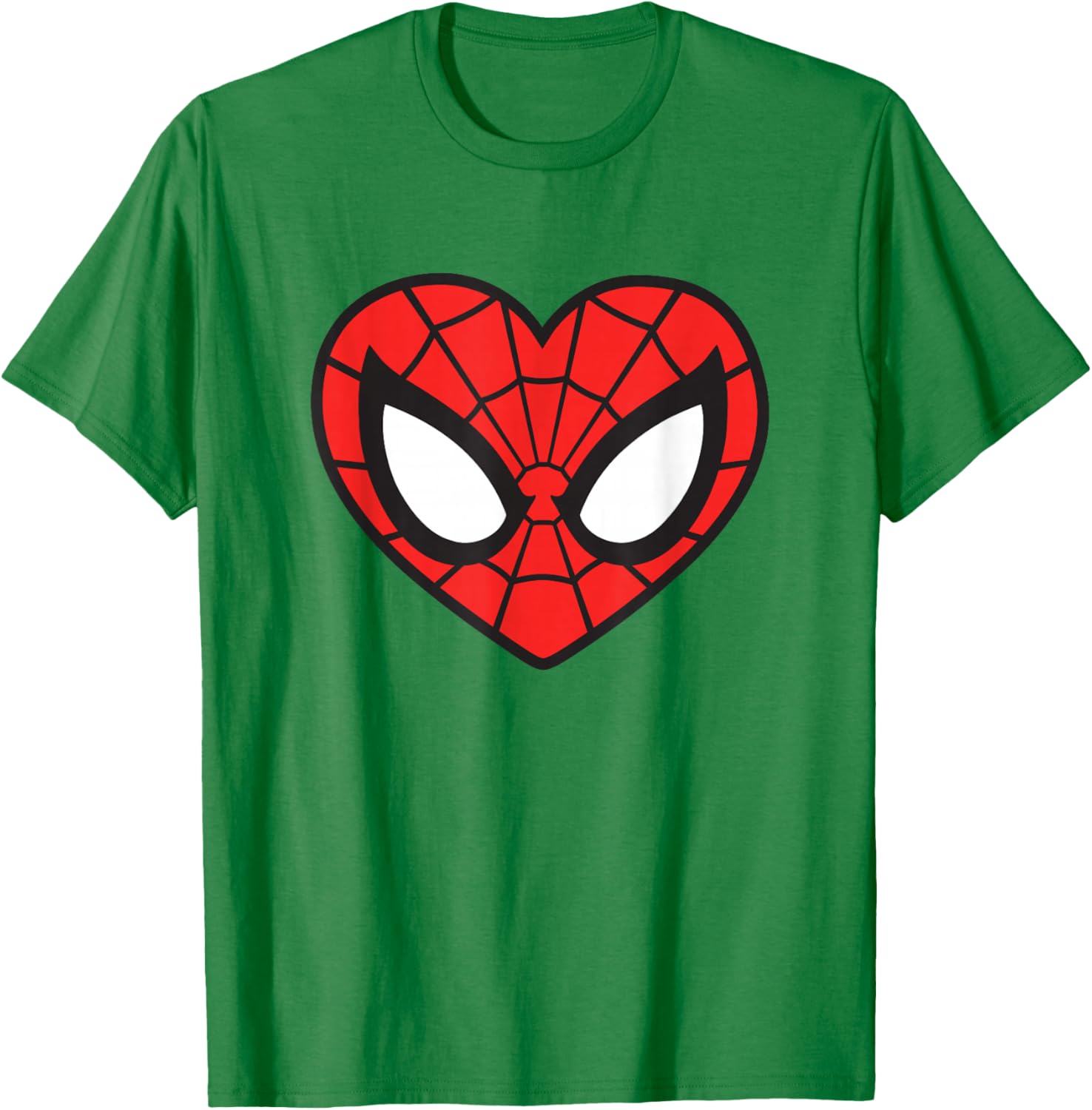 Marvel Spider-Man Heart Mask Logo T-Shirt Stylish Graphic Tee for Fans - 25