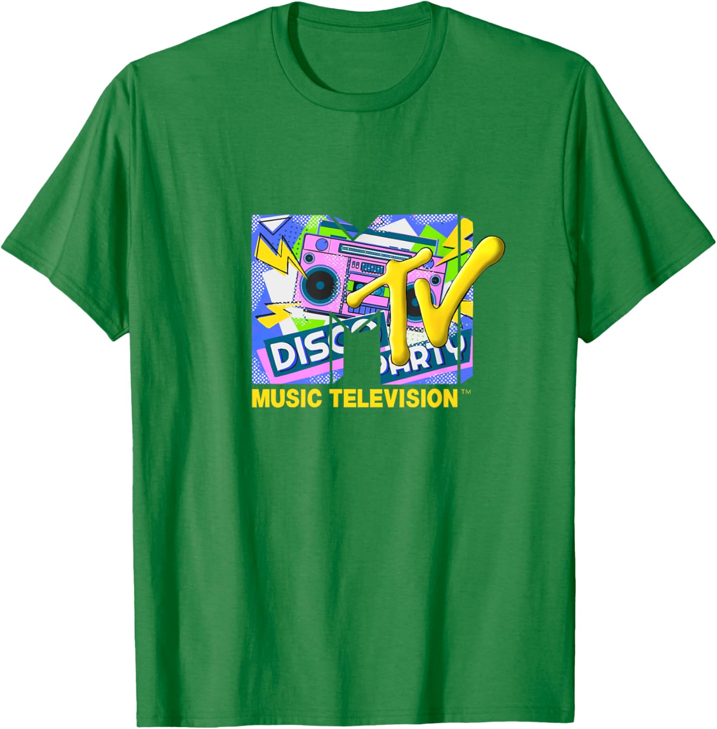 Mademark x MTV Disco Party T-Shirt with Official Logo and Ghettoblaster - 7