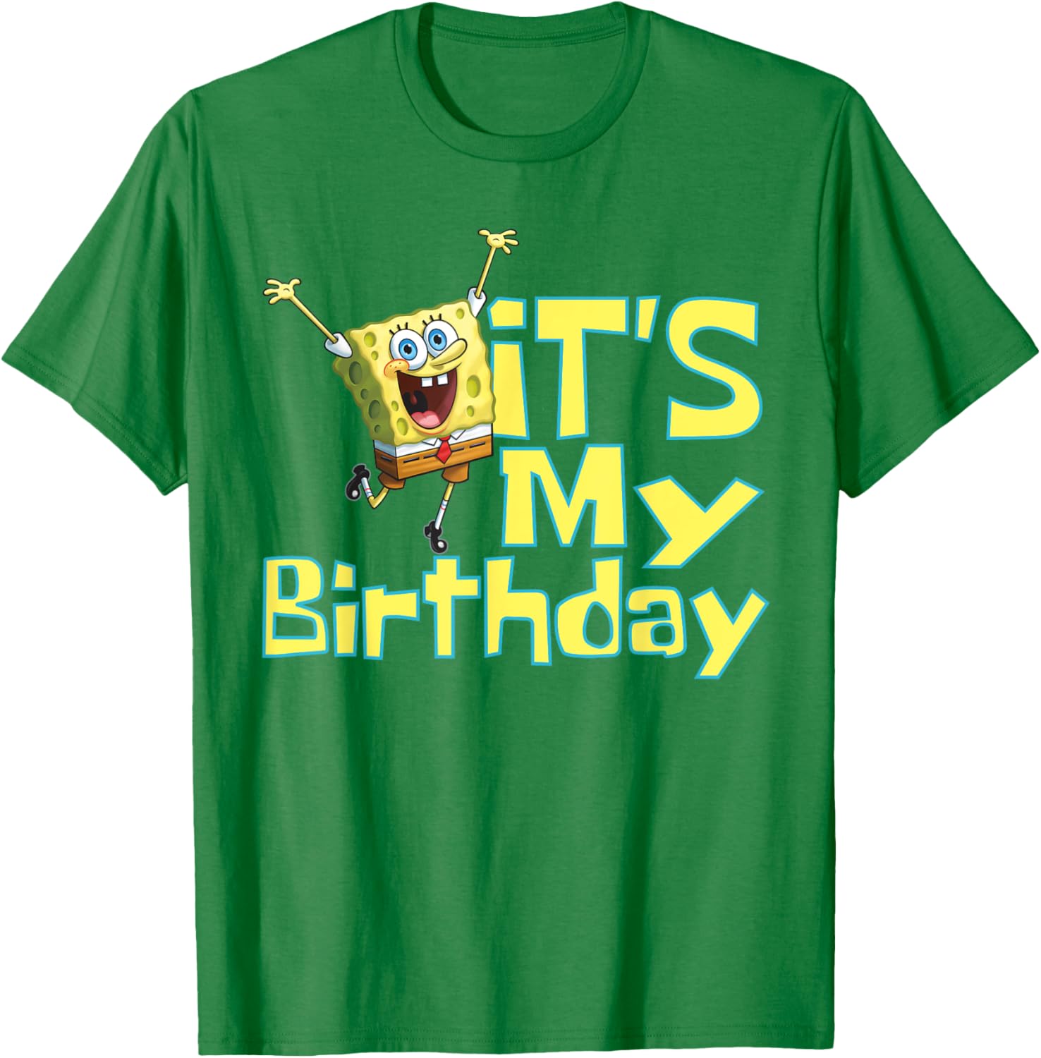 Mademark SpongeBob SquarePants It's My Birthday T-Shirt for Kids - 9
