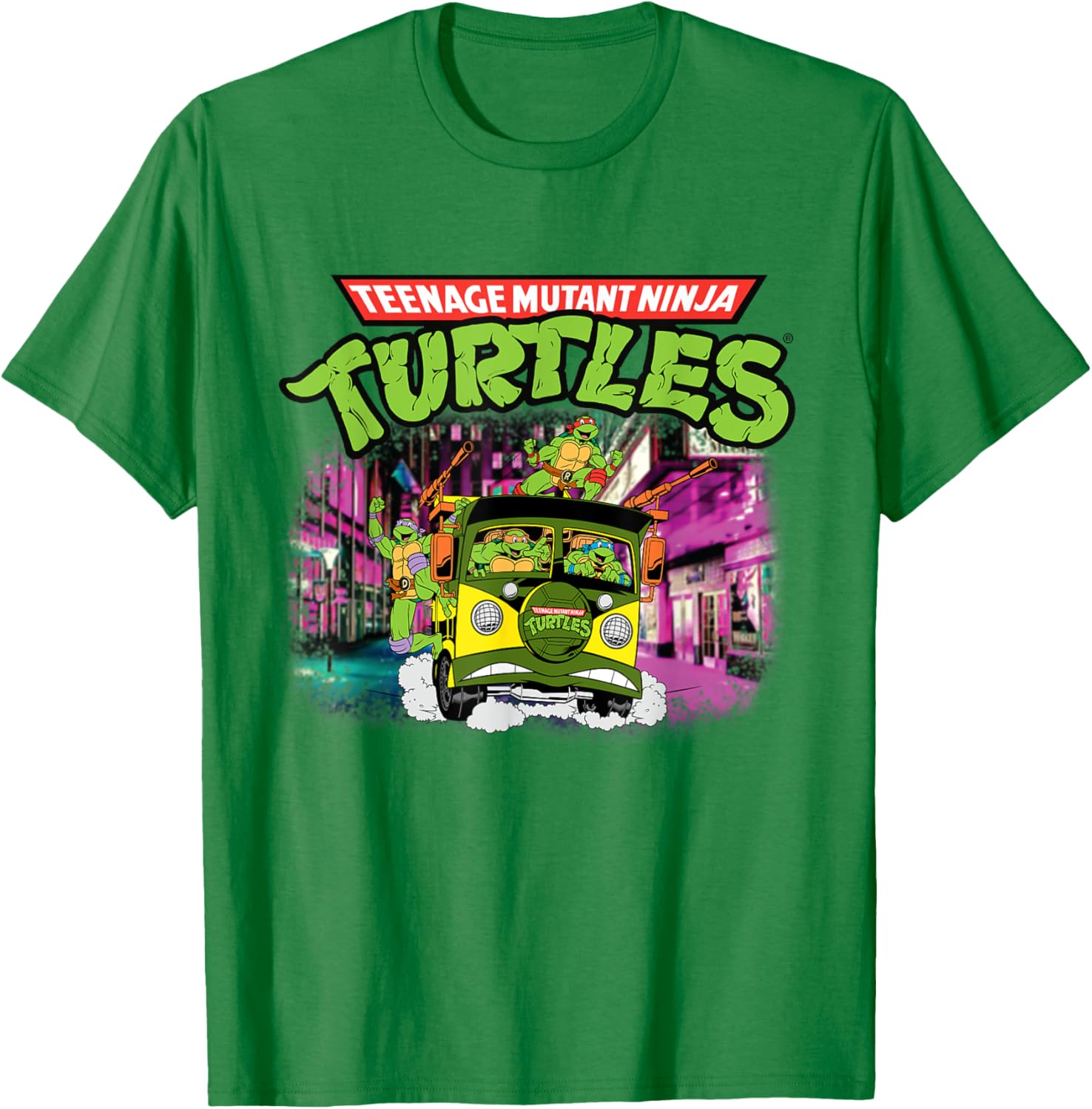 Mademark x TMNT Classic Bus T-Shirt for Teenage Mutant Ninja Turtles Fans - 3
