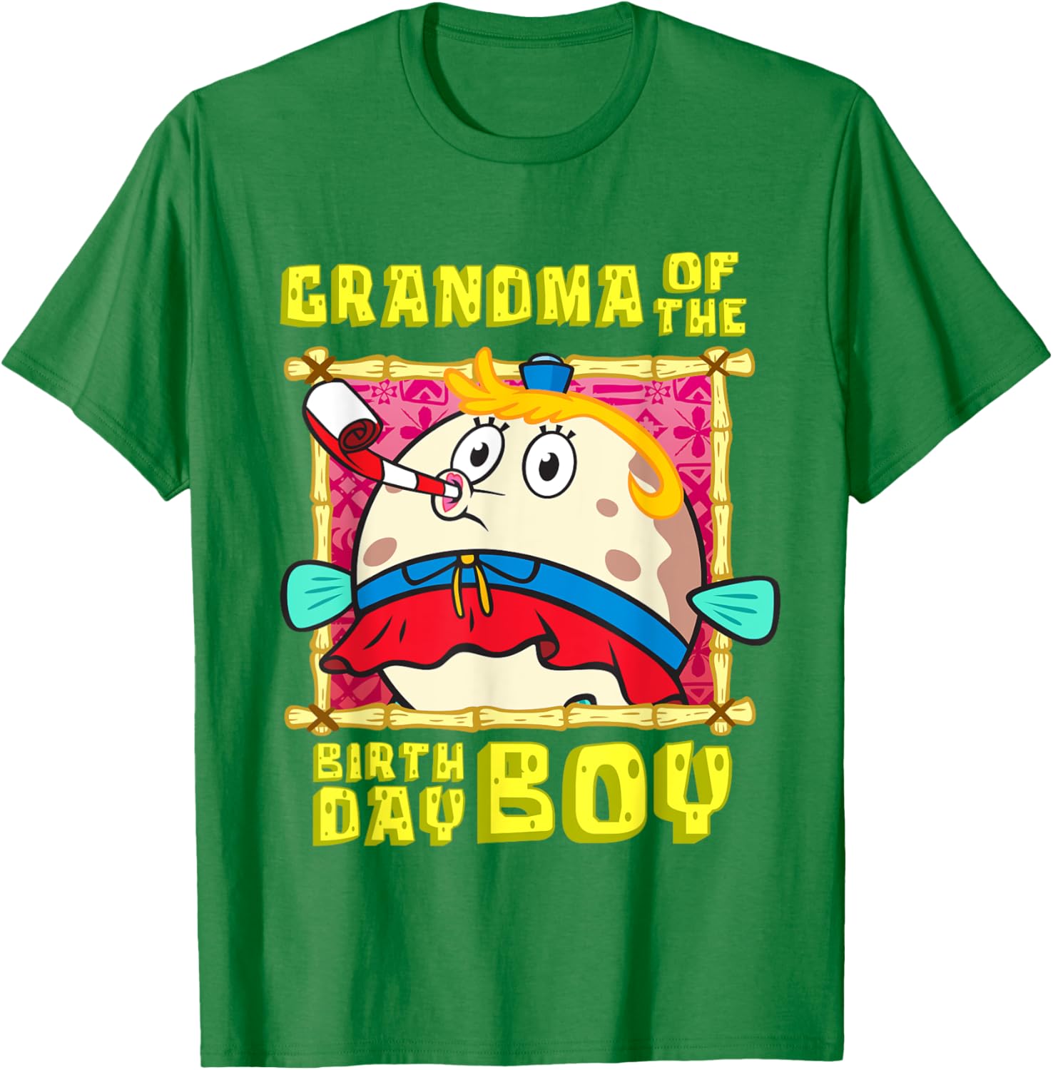 Mademark SpongeBob Mrs Puff Grandma Birthday Boy T-Shirt for All Ages - 15