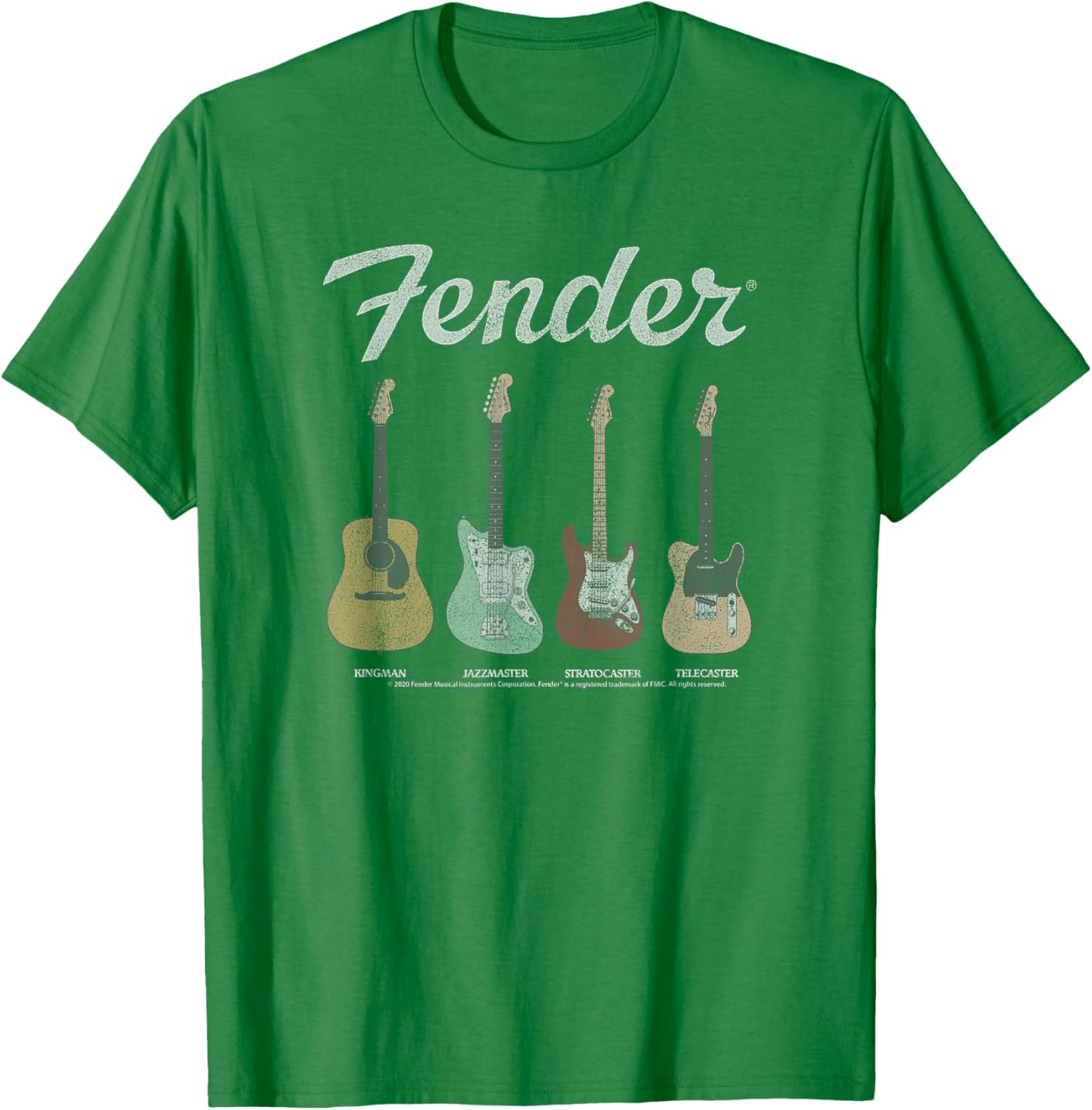 Fender Vintage Guitar Lineup T-Shirt for Music Lovers and Guitarists - 8