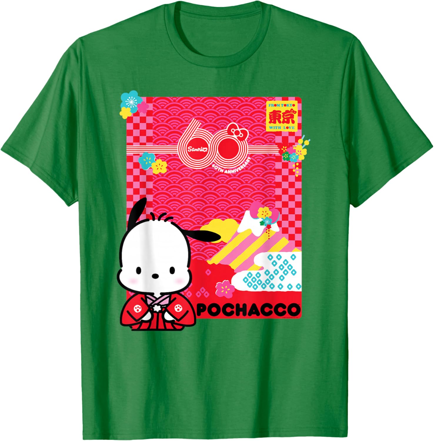 Pochacco Sanrio 60th Anniversary T-Shirt for Kids and Adults - 8
