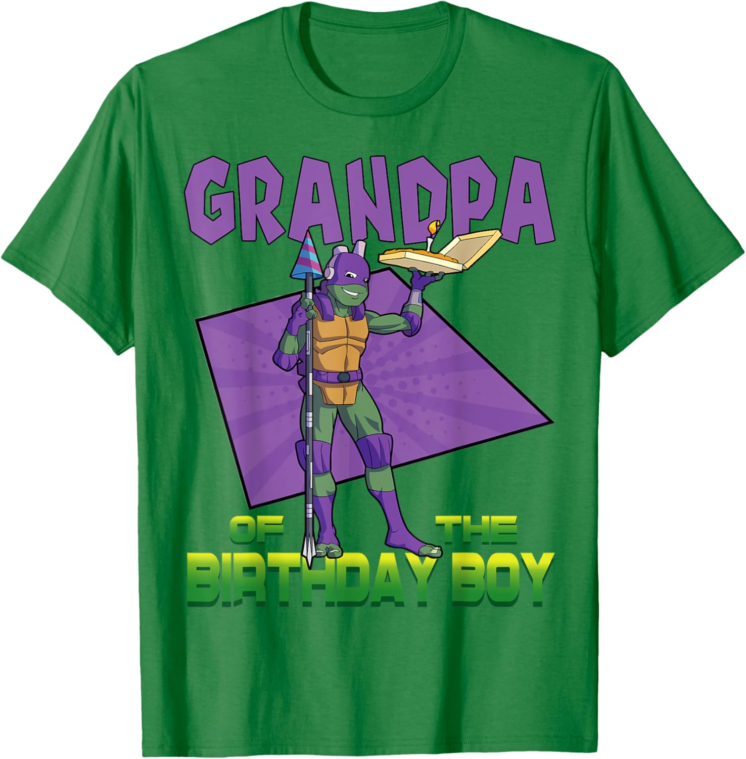 Donnie Grandpa of the Birthday Boy Pizza Theme T-Shirt for TMNT Fans - 6