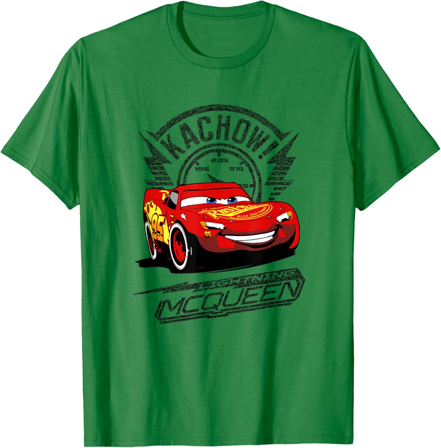 Disney Pixar Cars Lightning McQueen Kachow Retro T-Shirt for Fans - 8