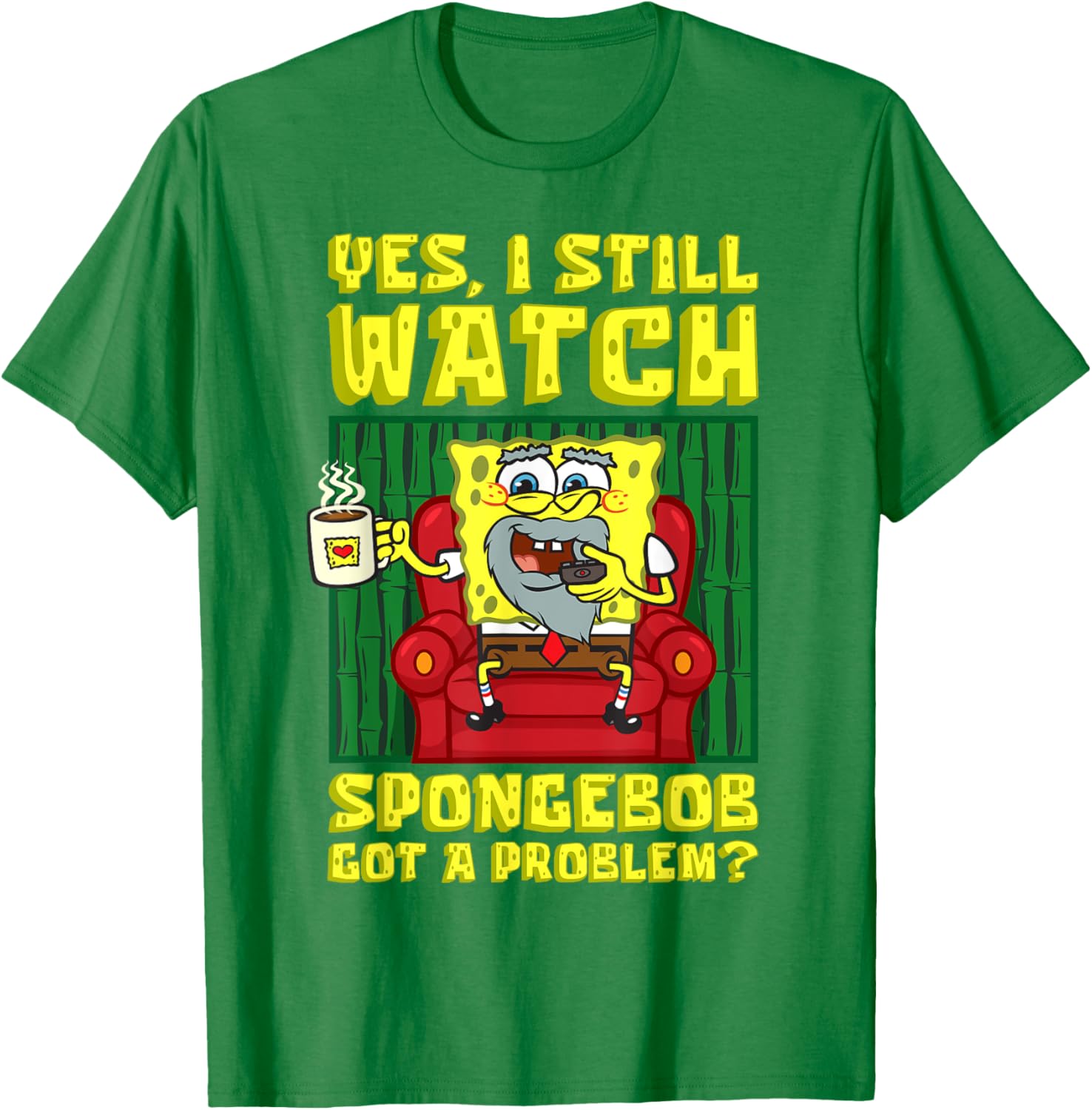Mademark x SpongeBob Adult T-Shirt I Still Watch SpongeBob Humor Tee - 18