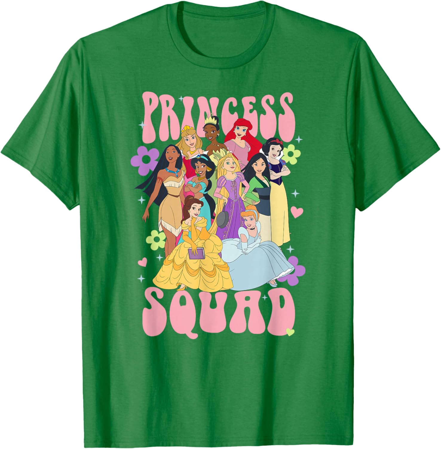 Disney Princess Epic Squad Girl Power Floral T-Shirt for Girls - 2