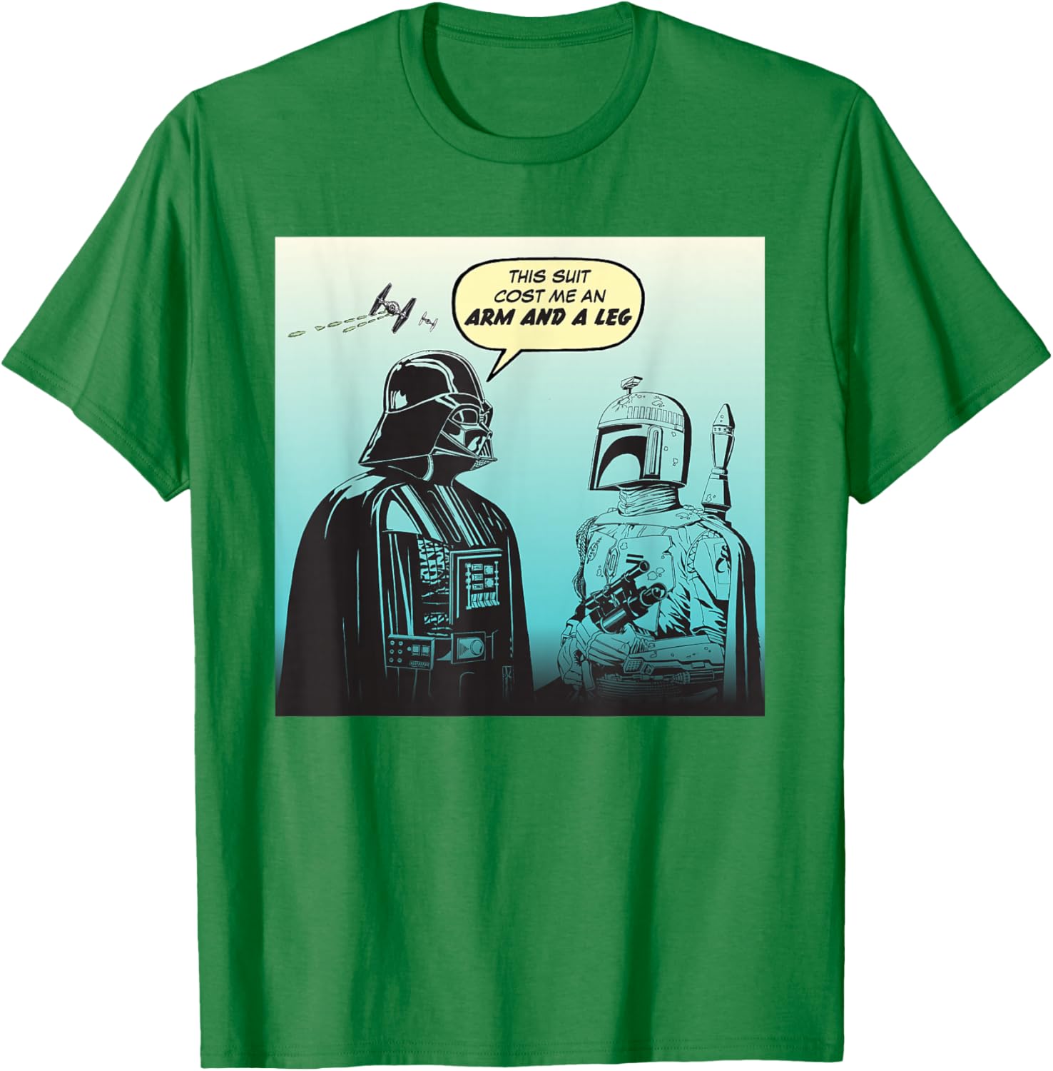 Star Wars Funny Darth Vader and Boba Fett Comic T-Shirt for Fans - 20
