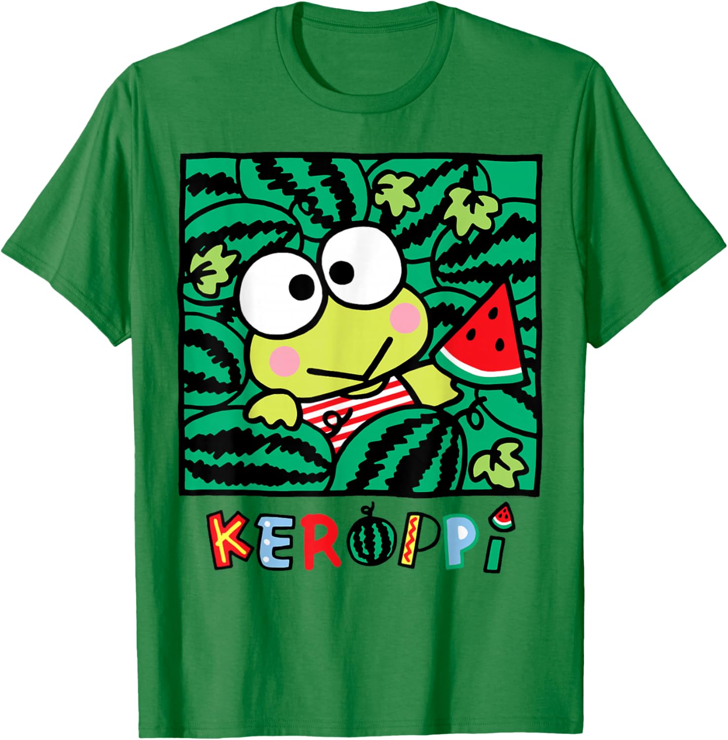 Keroppi Watermelon Summer Fun T-Shirt for Kids and Adults - 20