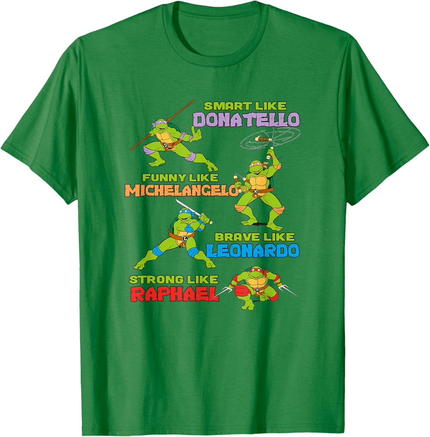 Mademark Teenage Mutant Ninja Turtles Smart Funny Brave Strong T-Shirt - 14