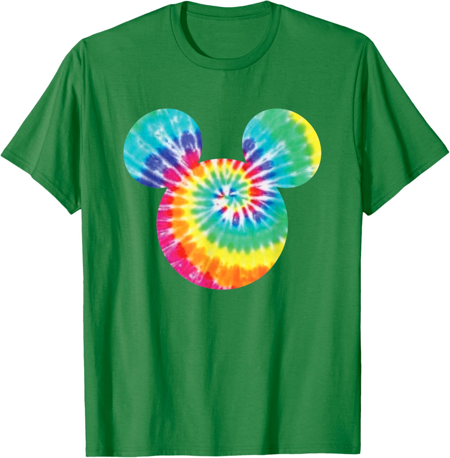 Disney Mickey Mouse Rainbow Tie-Dye Short Sleeve T-Shirt for Fun Style - 14