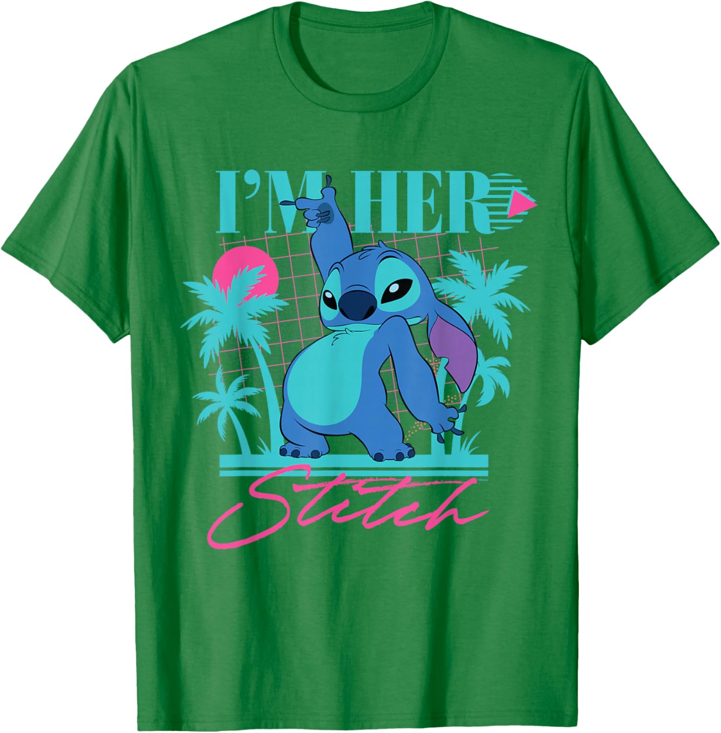Disney Stitch Retro 90s Couples Matching I'm Her Stitch T-Shirt for Fun Love - 18
