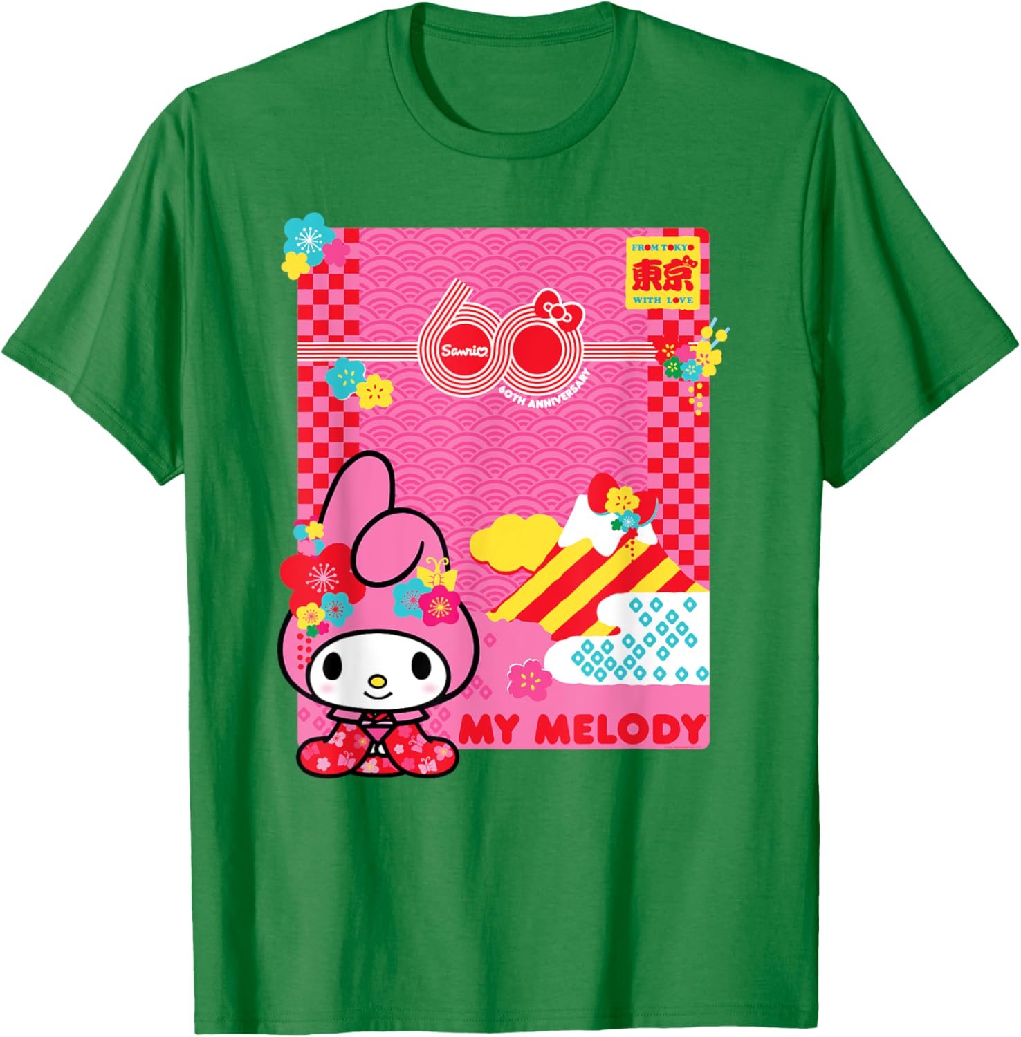 My Melody Sanrio 60th Anniversary T-Shirt for Fans and Collectors - 18