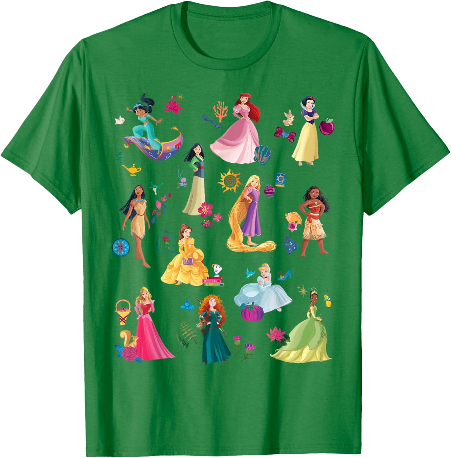 Disney Princess Magical Print T-Shirt for Kids Fun and Fashionable Wear - 7