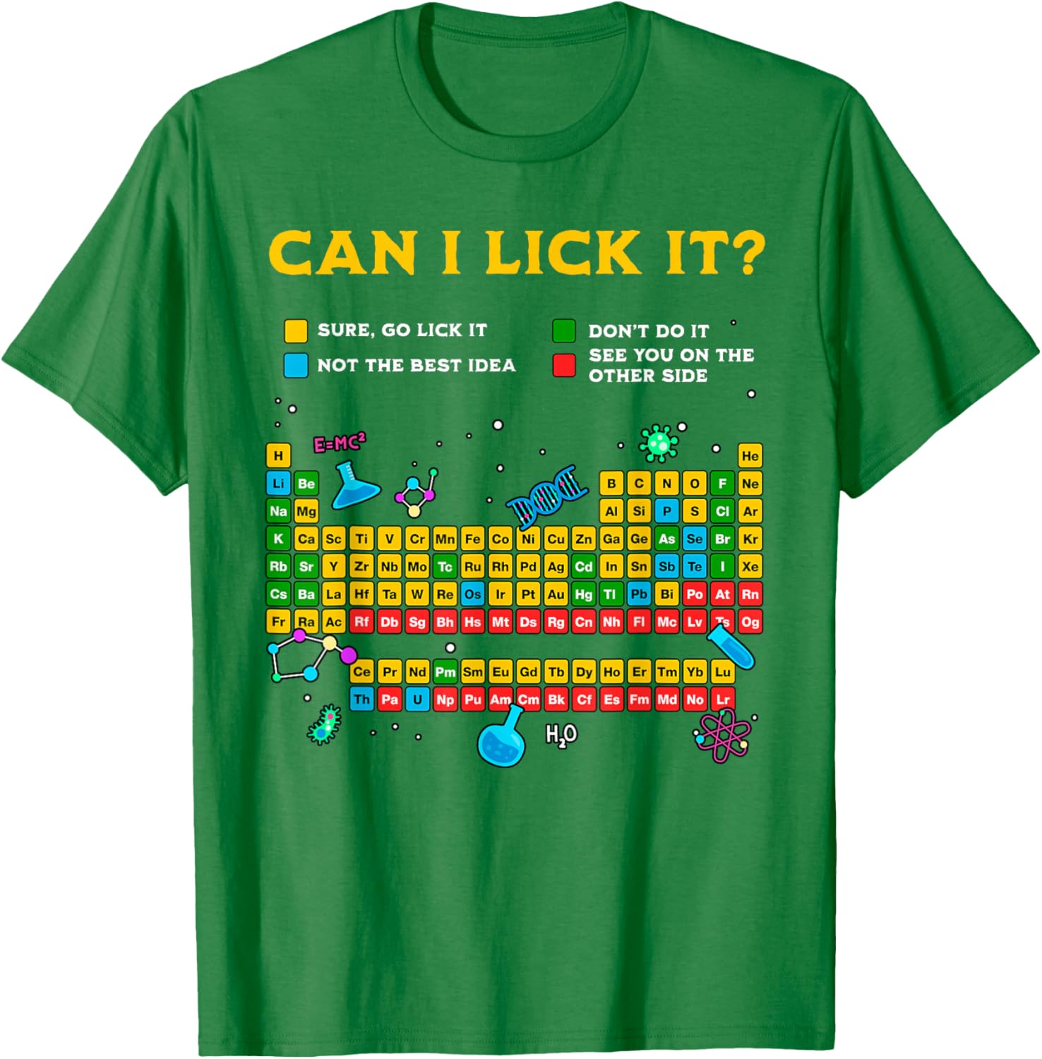 Funny Can I Lick It Periodic Table T-Shirt for Science Teachers and Students - 15