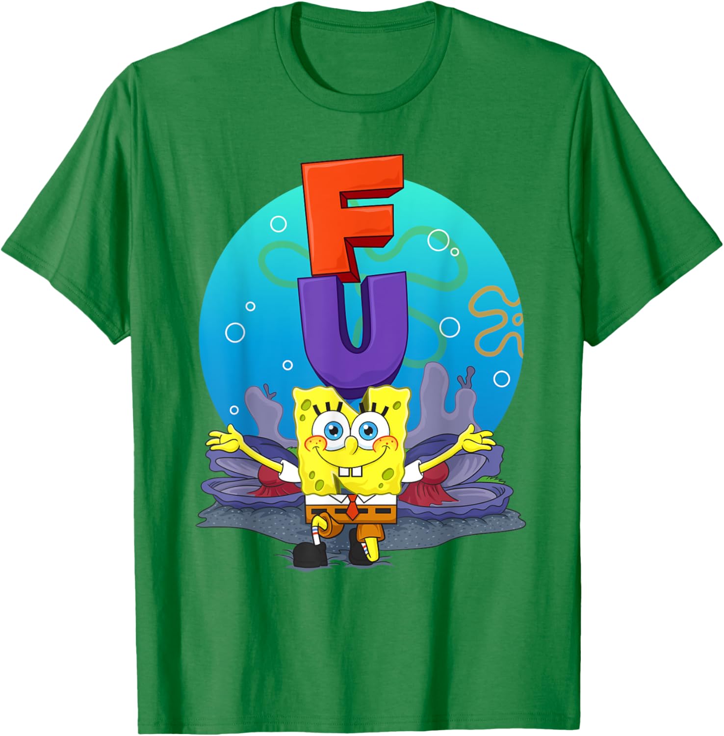 Mademark SpongeBob The F.U.N Song T-Shirt Fun Apparel for Fans - 12