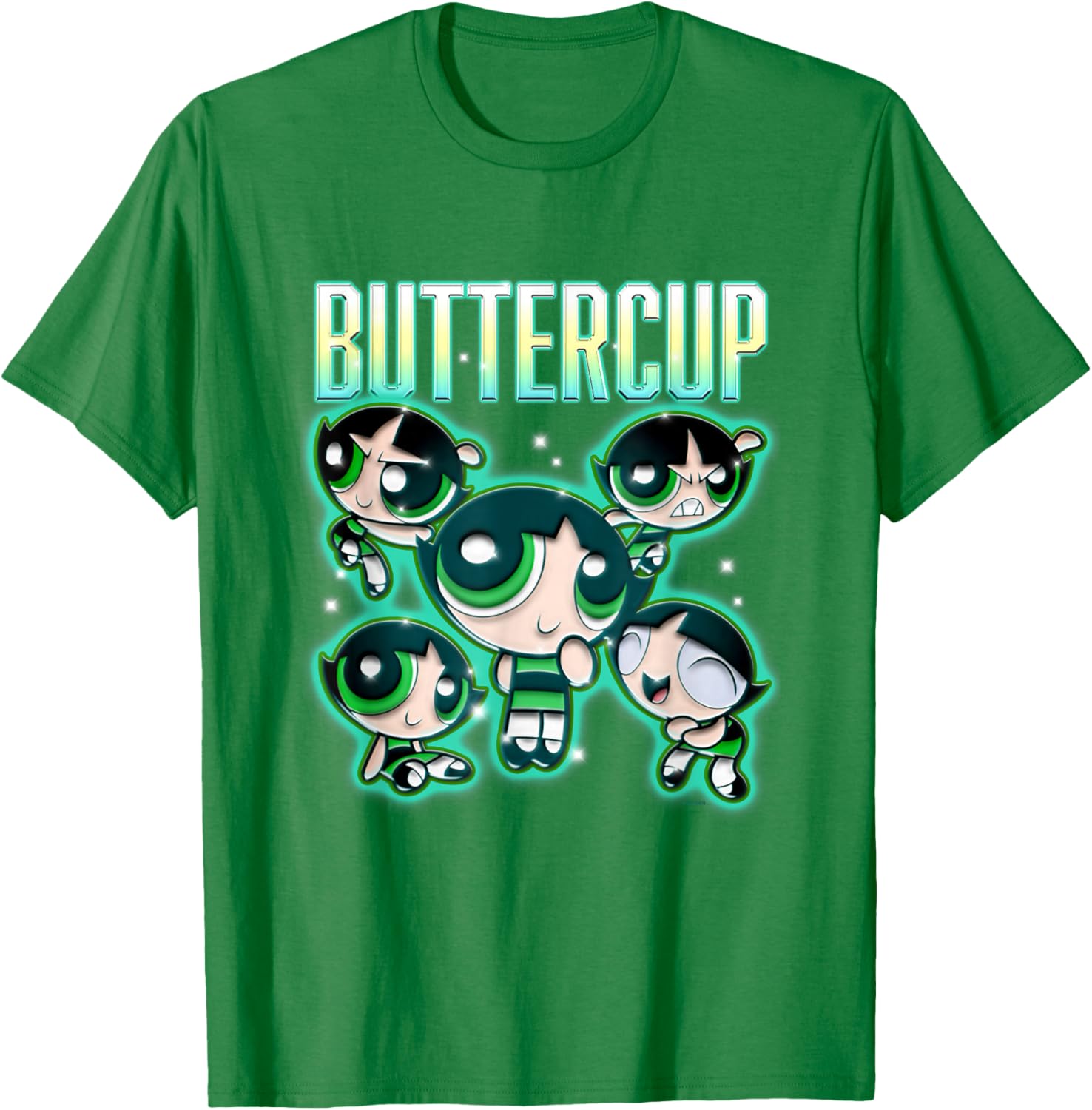 Powerpuff Girls Buttercup Multi Pose T-Shirt for Fun and Style - 12