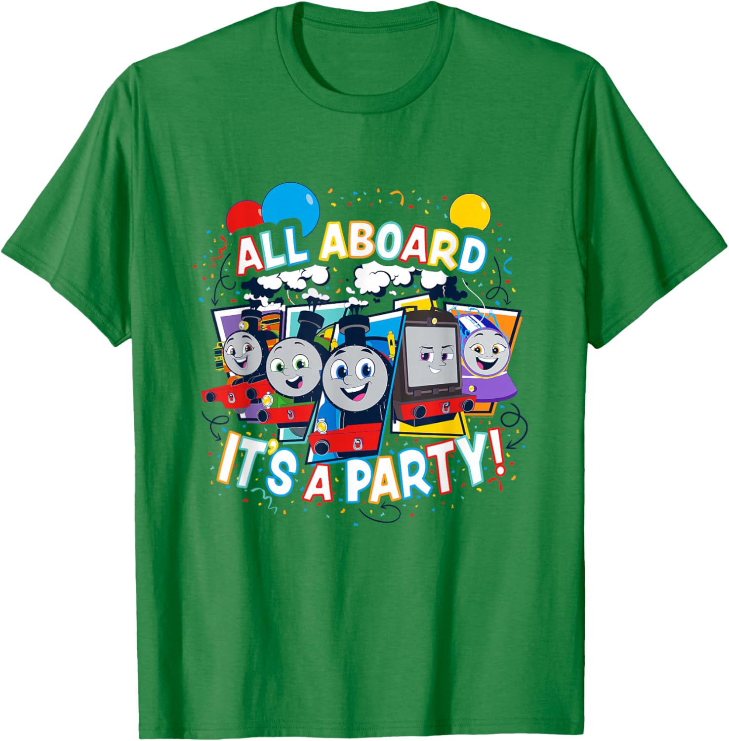 Thomas & Friends All Aboard It's a Party T-Shirt for Kids Fun Fashion - 9