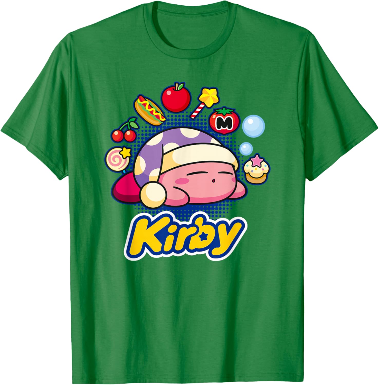 Kirby Dreaming of Tasty Trinkets T-Shirt for Fun and Fashion Lovers - 2