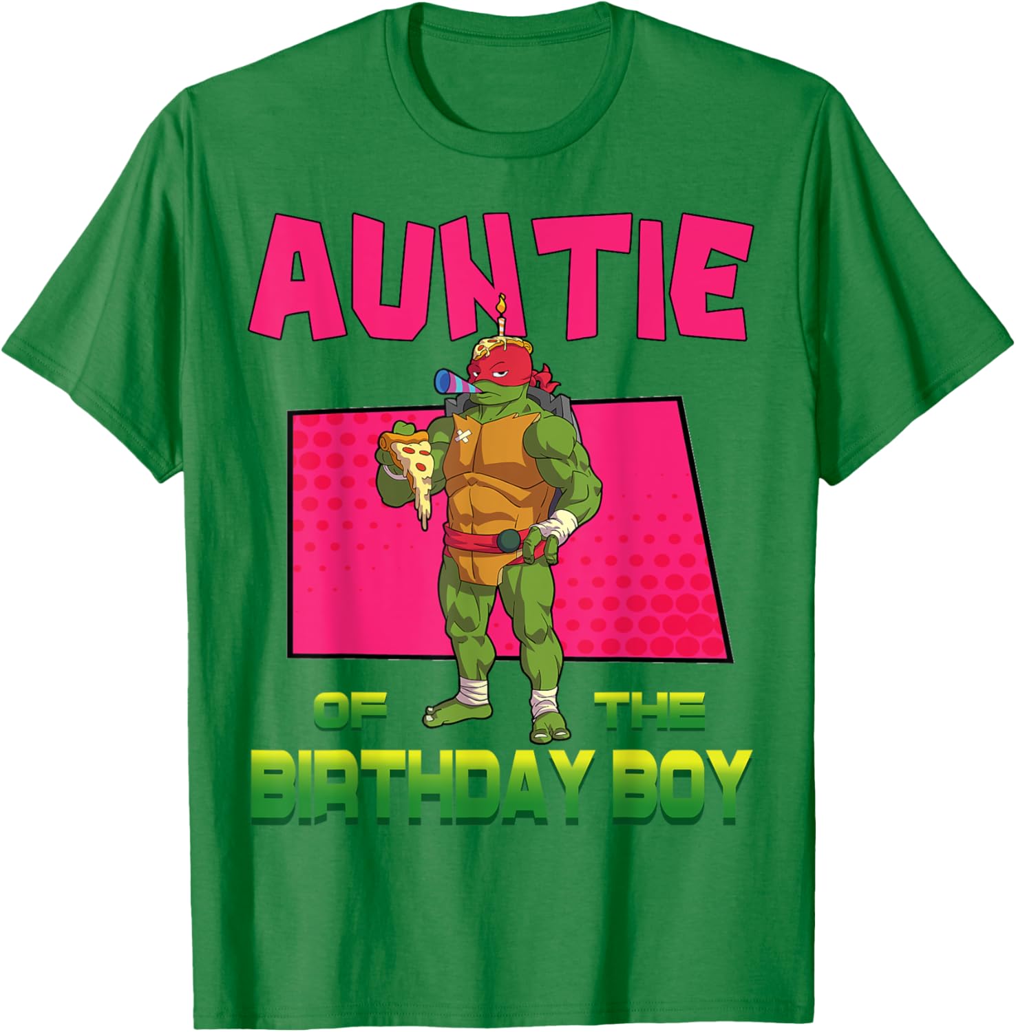 Mademark TMNT Raphael Pizza Party T-Shirt for Birthday Celebration - 7