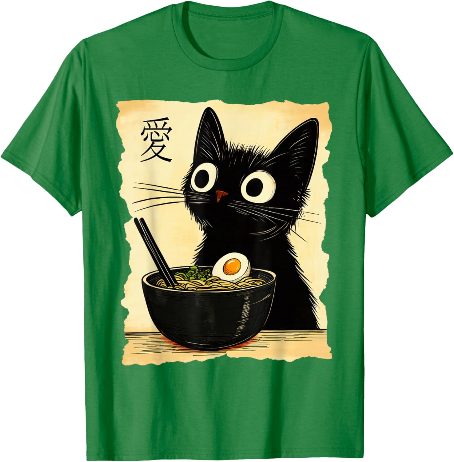 Funny Cat Ramen Graphic Tee Cute Japanese Kawaii Anime Cat T-Shirt - 20